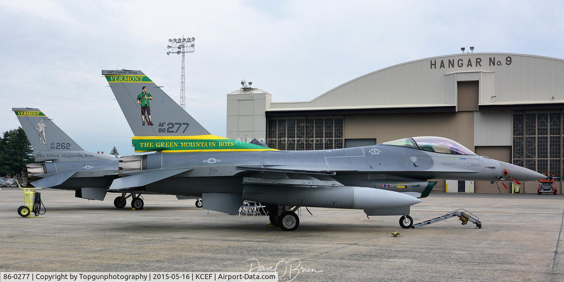 86-0277, 1986 General Dynamics F-16C Fighting Falcon C/N 5C-383, Green Mountain Boys of VT