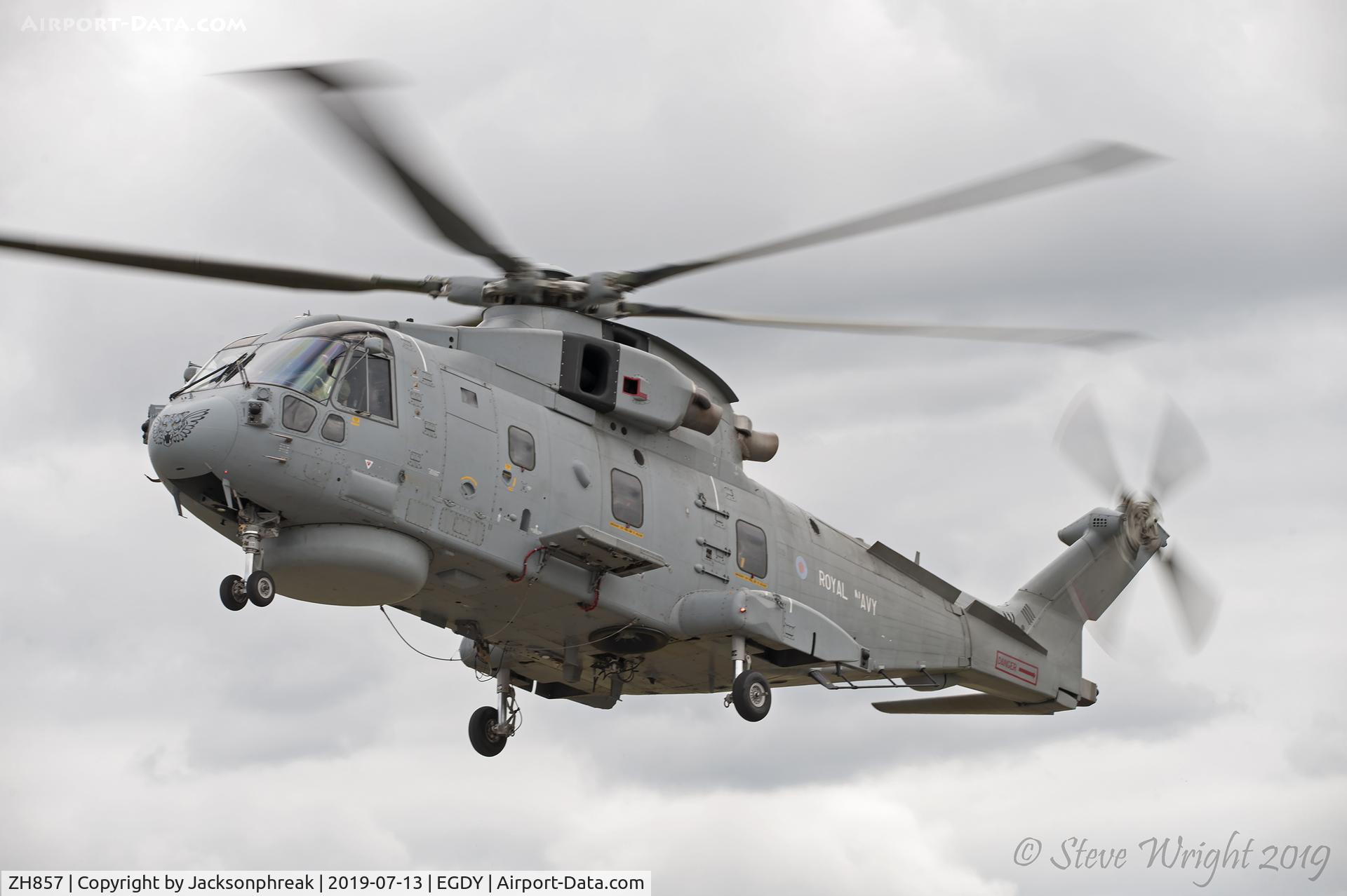 ZH857, AgustaWestland EH-101 Merlin HM.2 C/N 50151/RN37/MCSP17, RNAS Yeovilton 2019