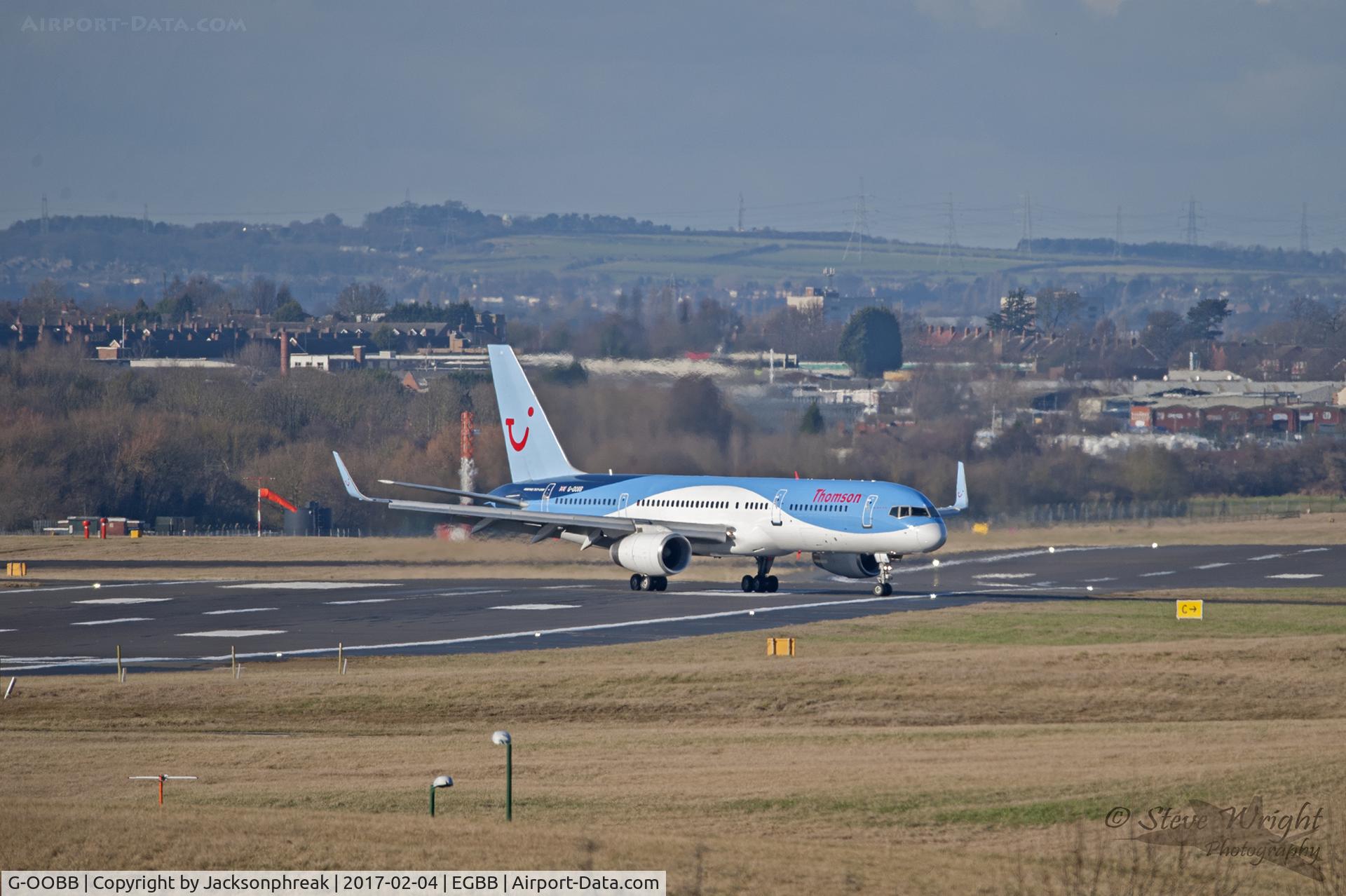 G-OOBB, 2000 Boeing 757-26N C/N 32447, Taxiing at Birmingham Airport, UK