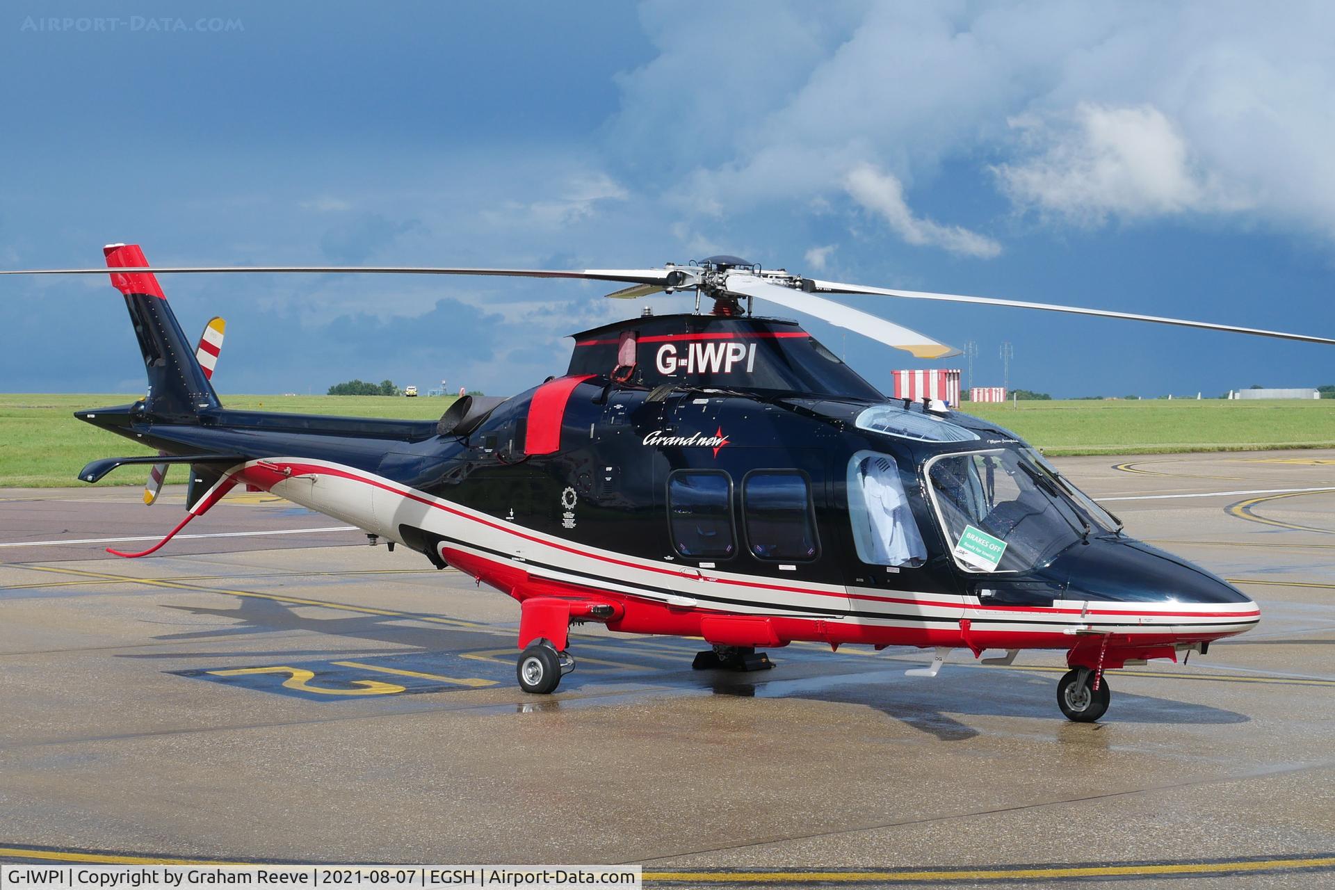 G-IWPI, 2013 AgustaWestland AW-109SP GrandNew C/N 22299, Parked at Norwich.