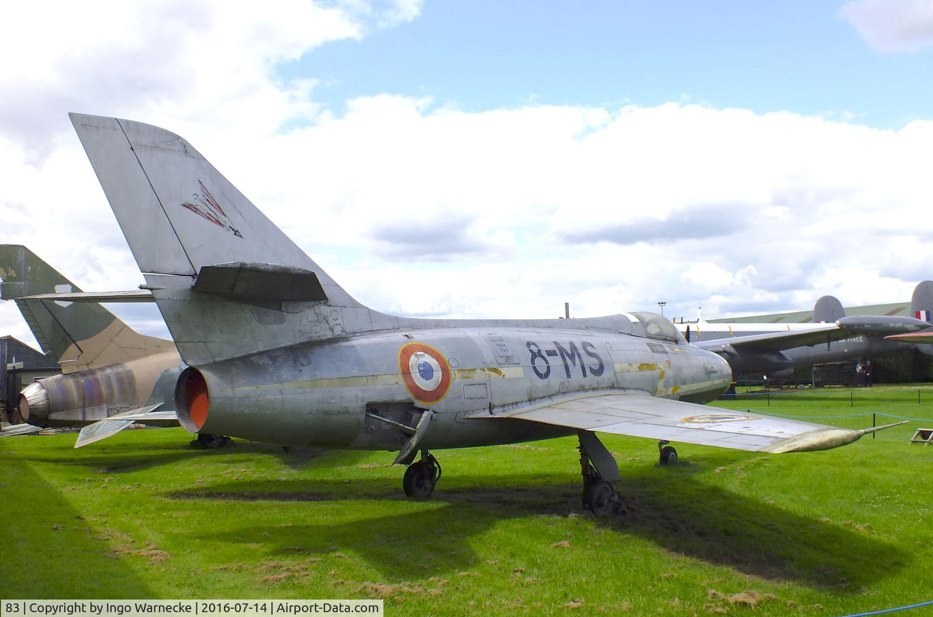 83, Dassault MD-454 Mystere IVA C/N 83, Dassault Mystere IV A at the Newark Air Museum