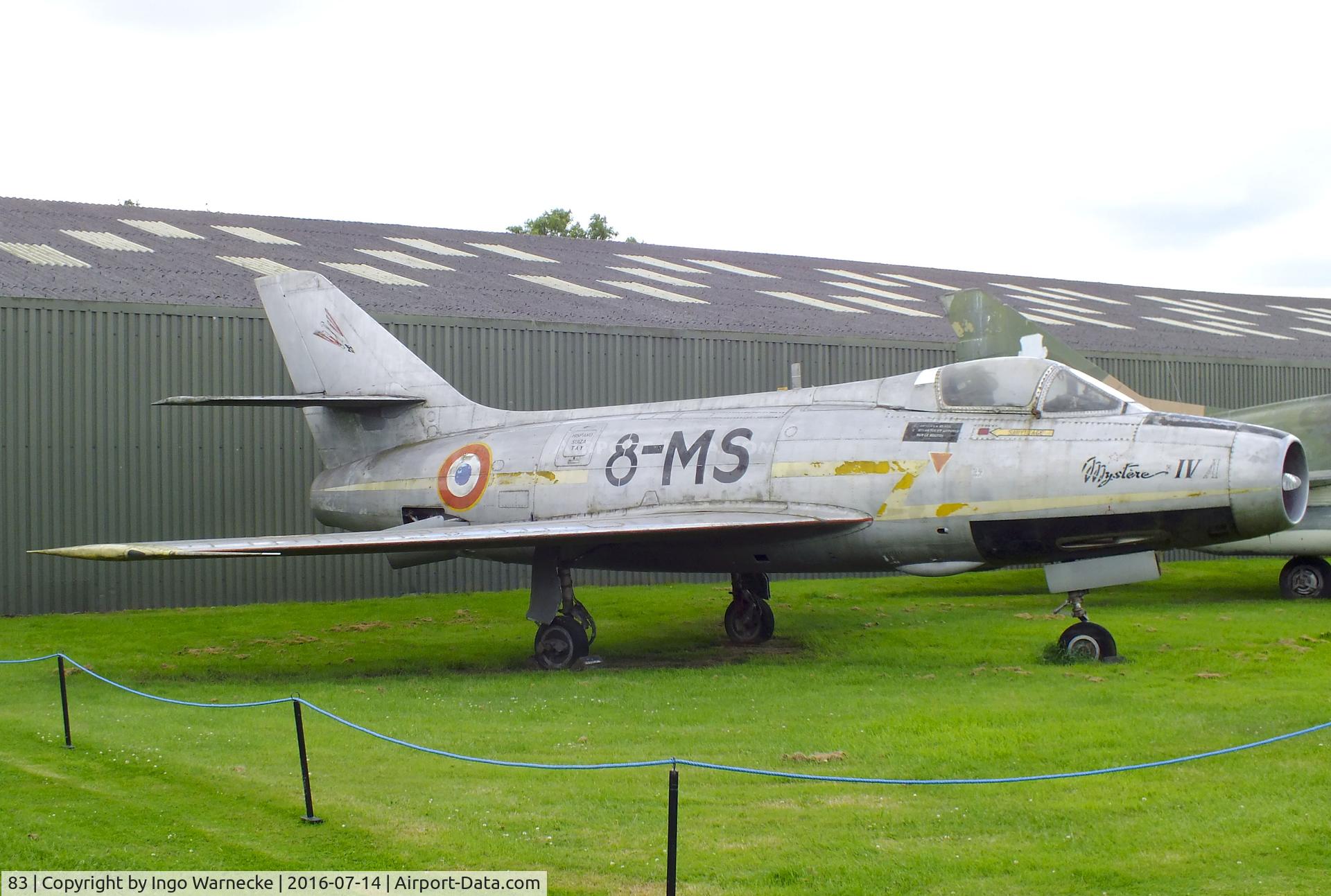 83, Dassault MD-454 Mystere IVA C/N 83, Dassault Mystere IV A at the Newark Air Museum