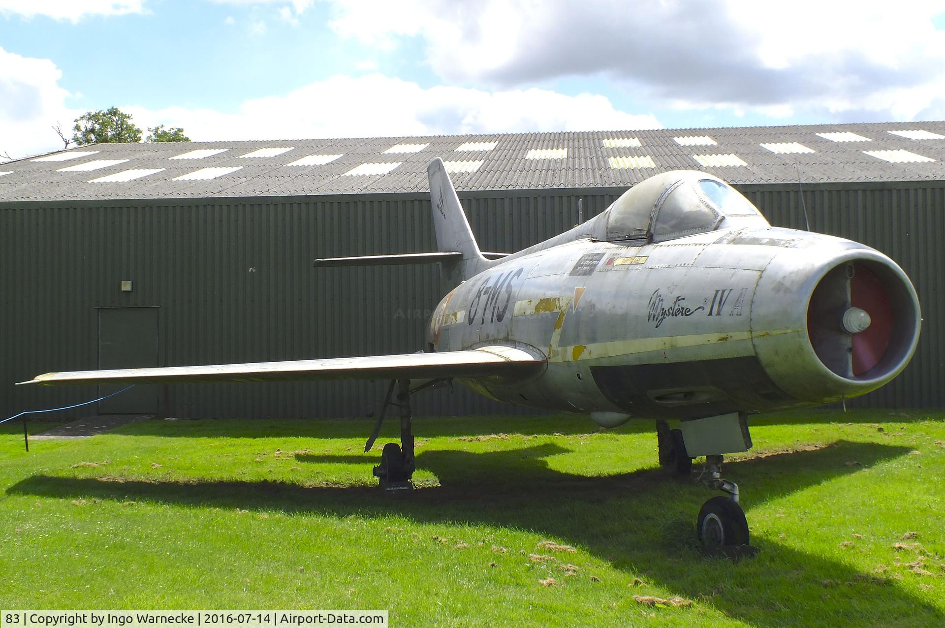 83, Dassault MD-454 Mystere IVA C/N 83, Dassault Mystere IV A at the Newark Air Museum