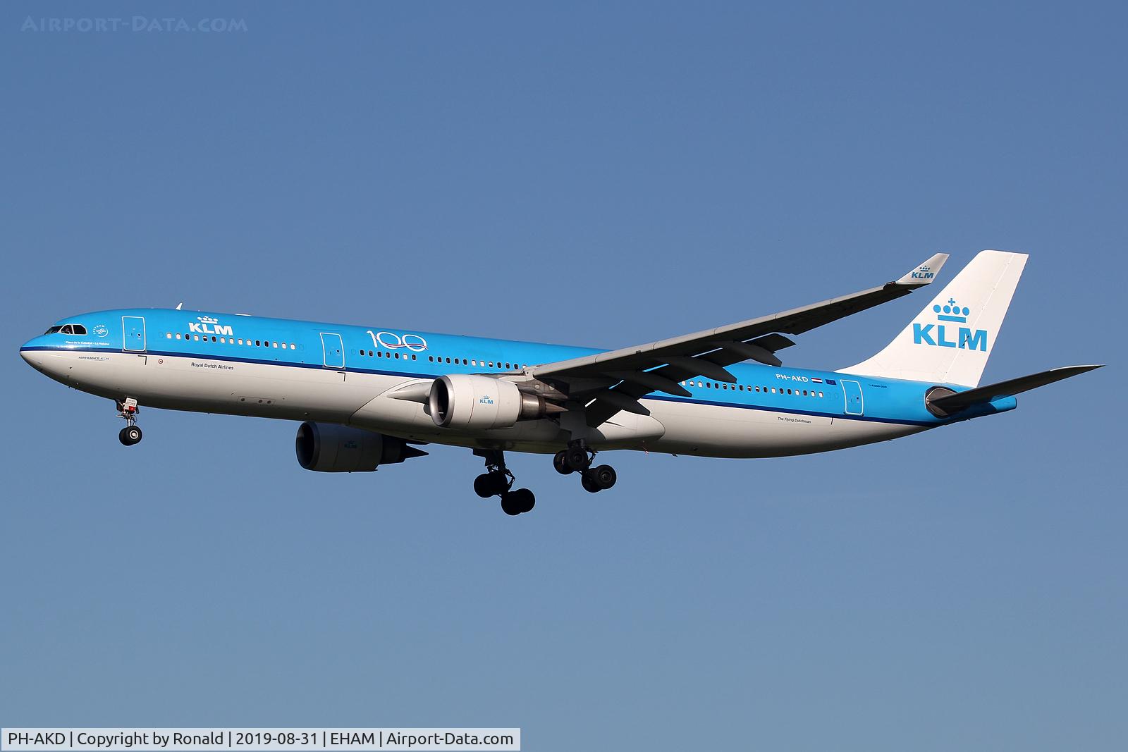 PH-AKD, 2012 Airbus A330-303 C/N 1300, at spl