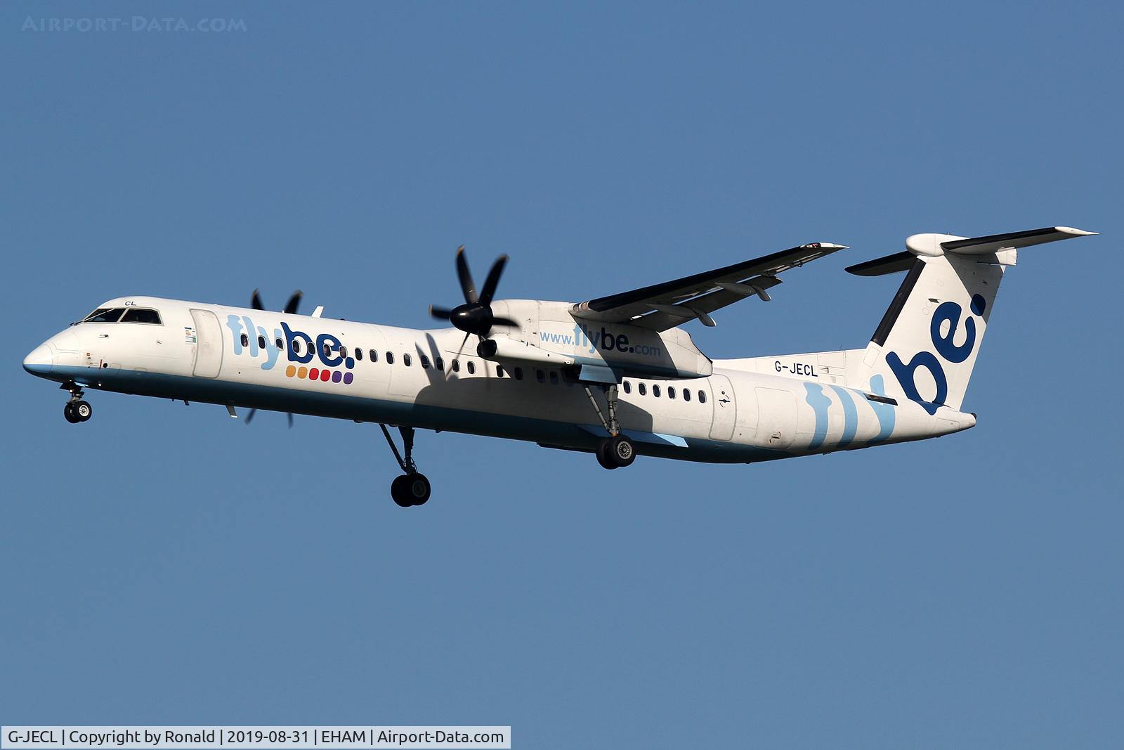 G-JECL, 2005 De Havilland Canada DHC-8-402Q Dash 8 C/N 4114, at spl