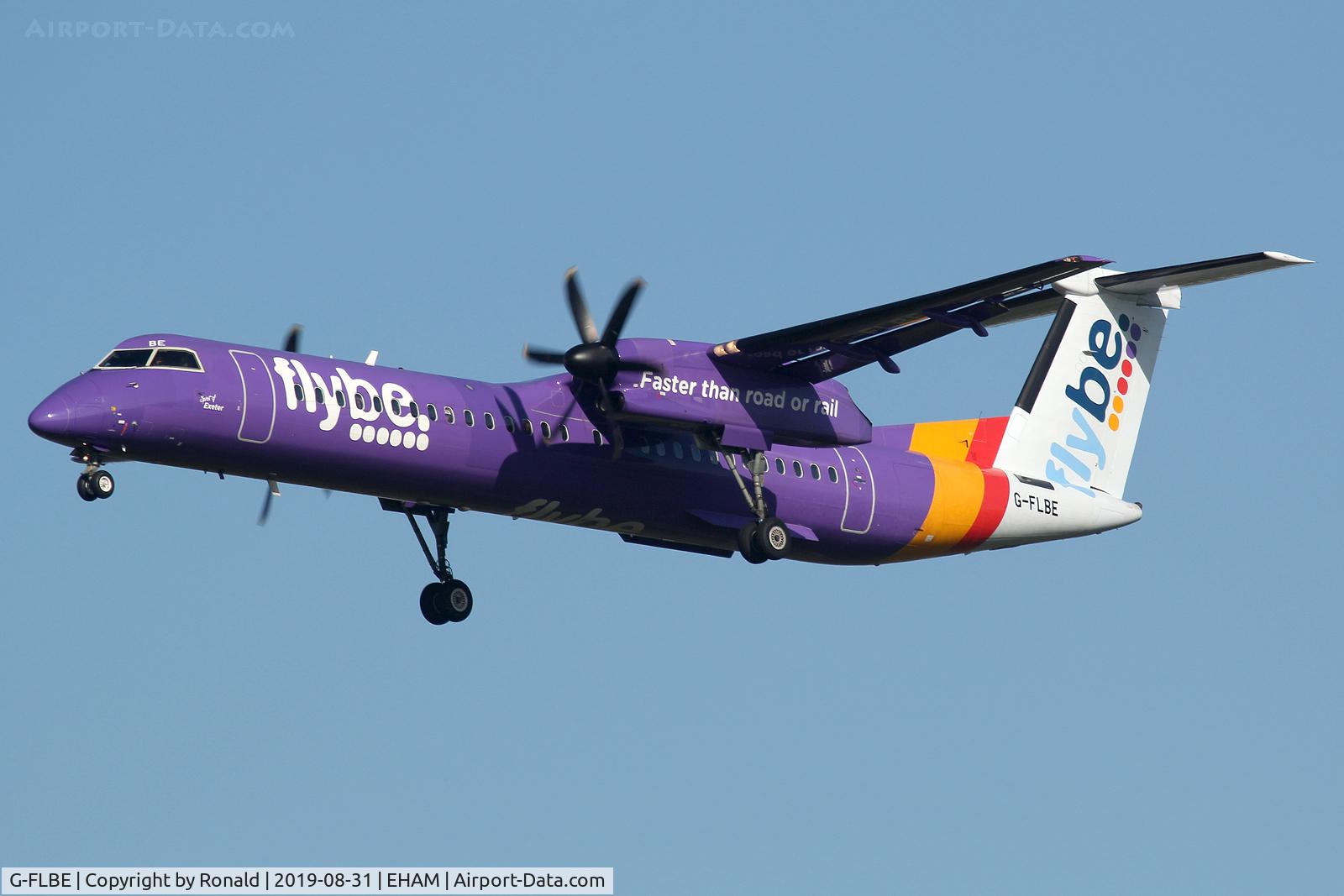 G-FLBE, 2009 De Havilland Canada DHC-8-402Q Dash 8 C/N 4261, at spl