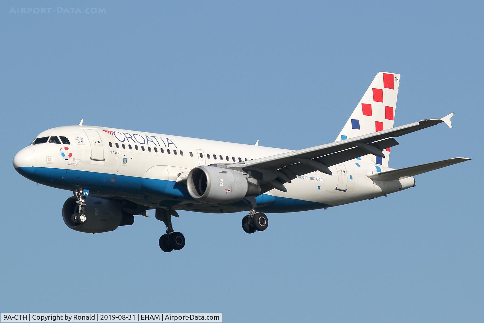 9A-CTH, 1998 Airbus A319-112 C/N 833, at spl