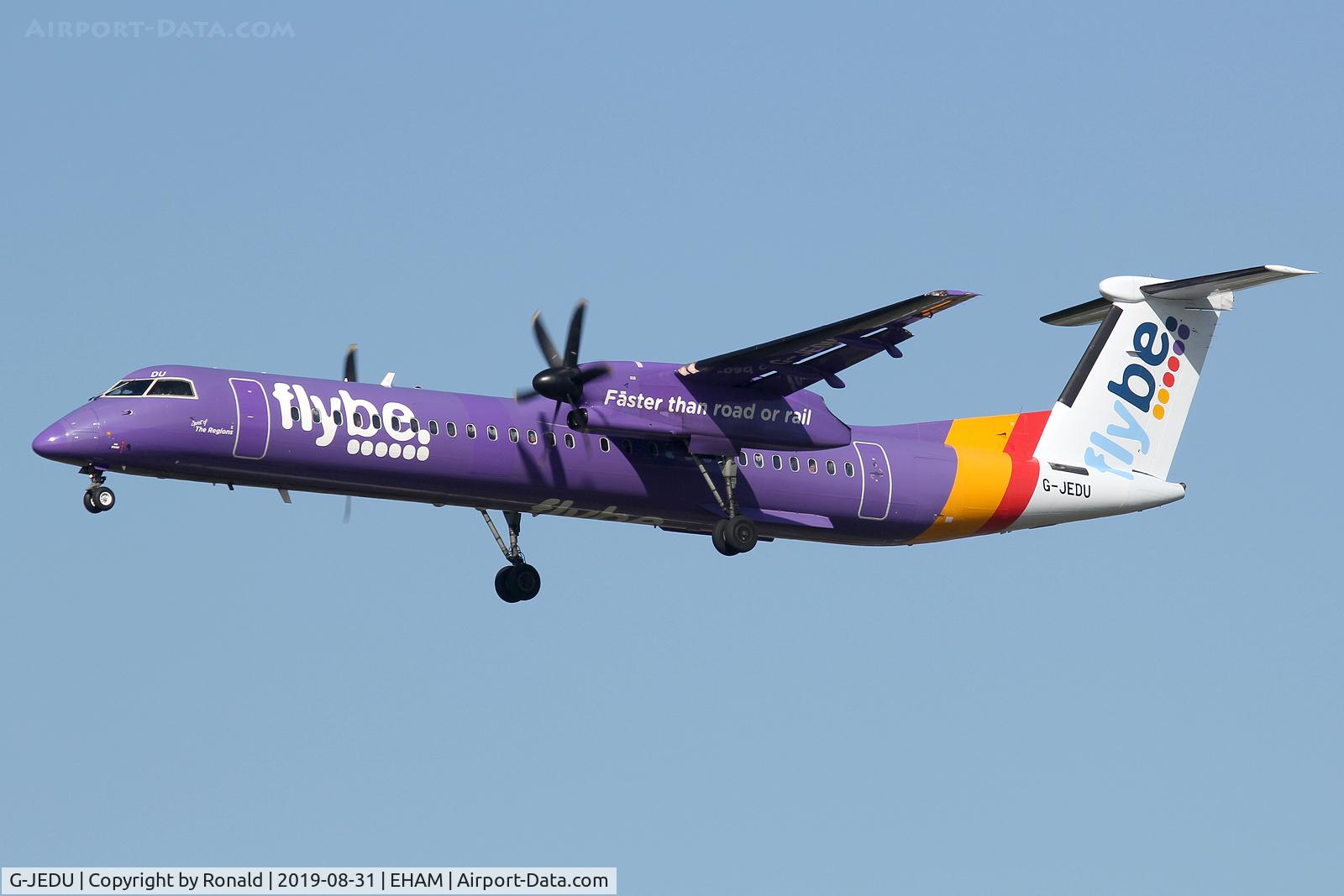 G-JEDU, 2004 De Havilland Canada DHC-8-402Q Dash 8 C/N 4089, at spl