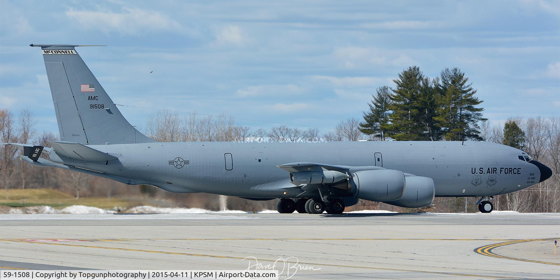 59-1508, 1960 Boeing KC-135R Stratotanker C/N 17996, BLUE51 out of McConnell taking off to bring 6 Harriers back home to YUMA, AZ