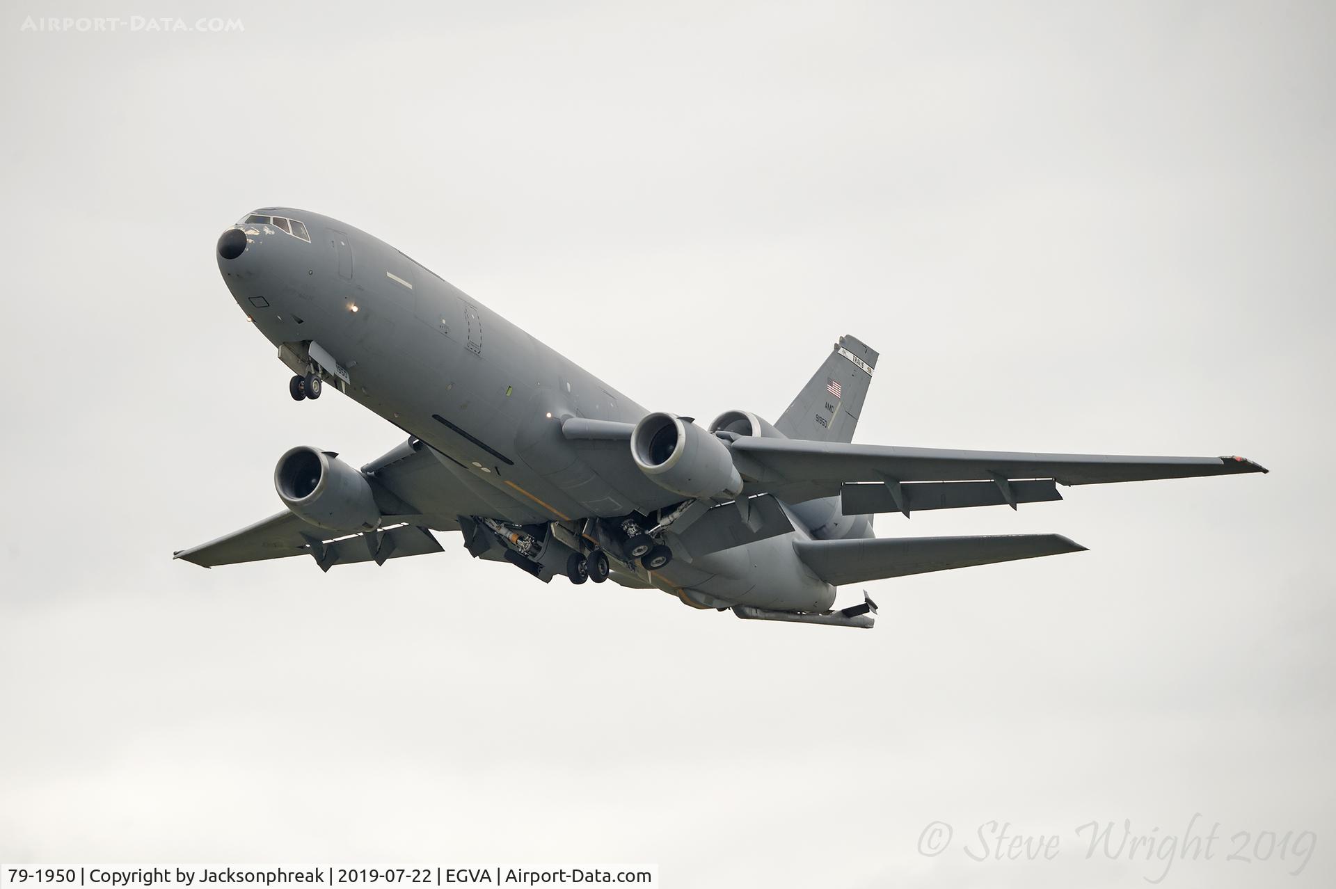79-1950, 1982 McDonnell Douglas KC-10A Extender C/N 48210, Departing from RAF Fairford UK