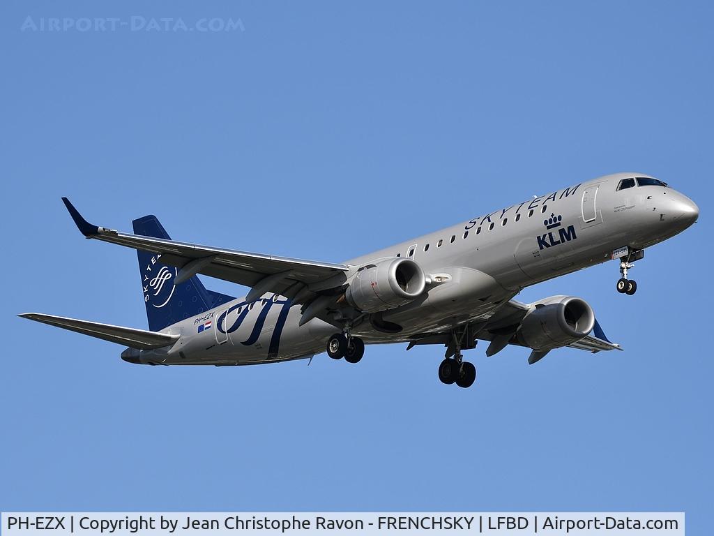 PH-EZX, 2012 Embraer 190LR (ERJ-190-100LR) C/N 19000545, KLM Cityhoper Skyteam colors
