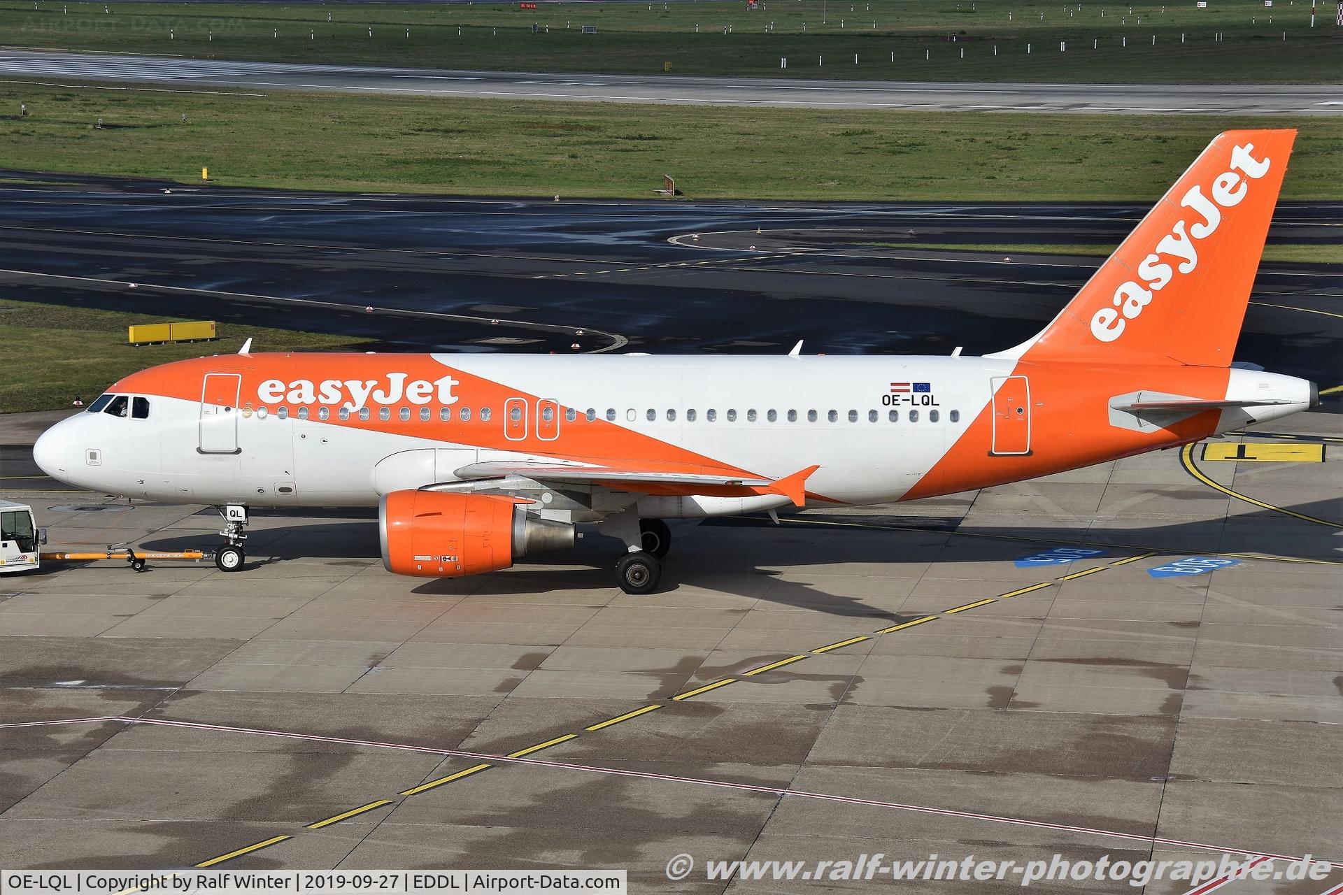 OE-LQL, 2009 Airbus A319-111 C/N 3774, Airbus A319-111 - EC EJU easyJet Europe - 3774 - OE-LQL - 27.09.2019 - DUS