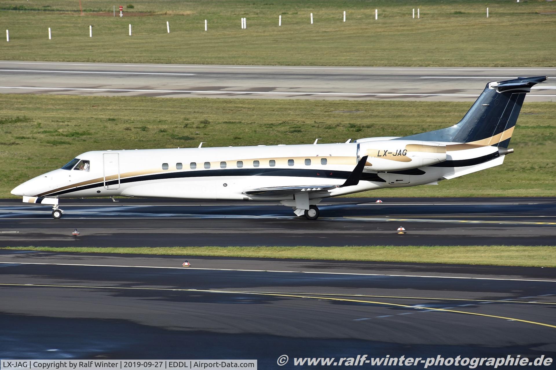 LX-JAG, 2007 Embraer ERJ-135BJ 600 Legacy C/N 14501002, Embraer EMB-135BJ Legacy 600 - SVW Global Jet Luxembourg - 14501002 - LX-JAG - 27.09.2019 - DUS