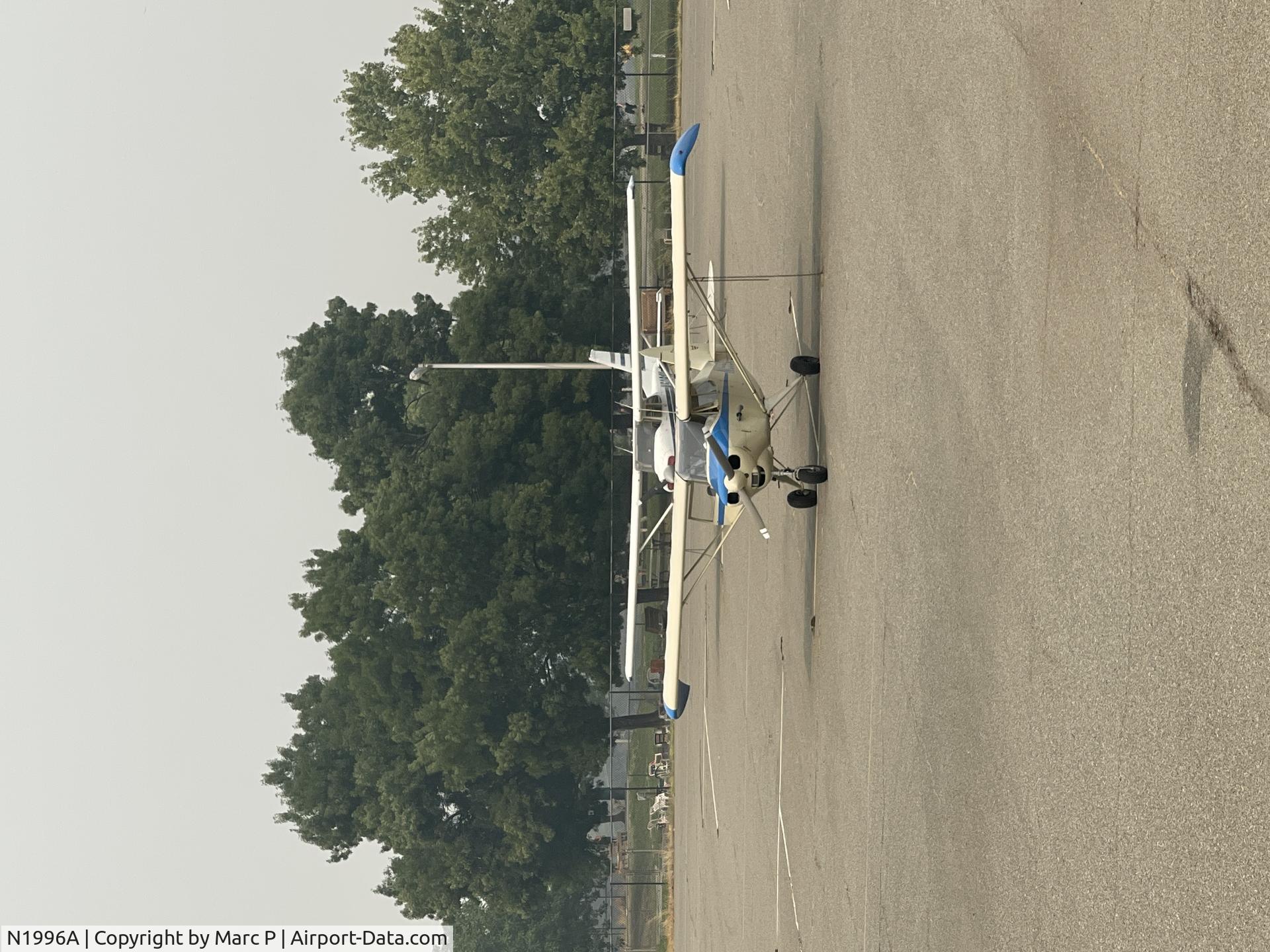 N1996A, 1953 Piper PA-22-135 Tri-Pacer C/N 22-1092, Parked in Redding