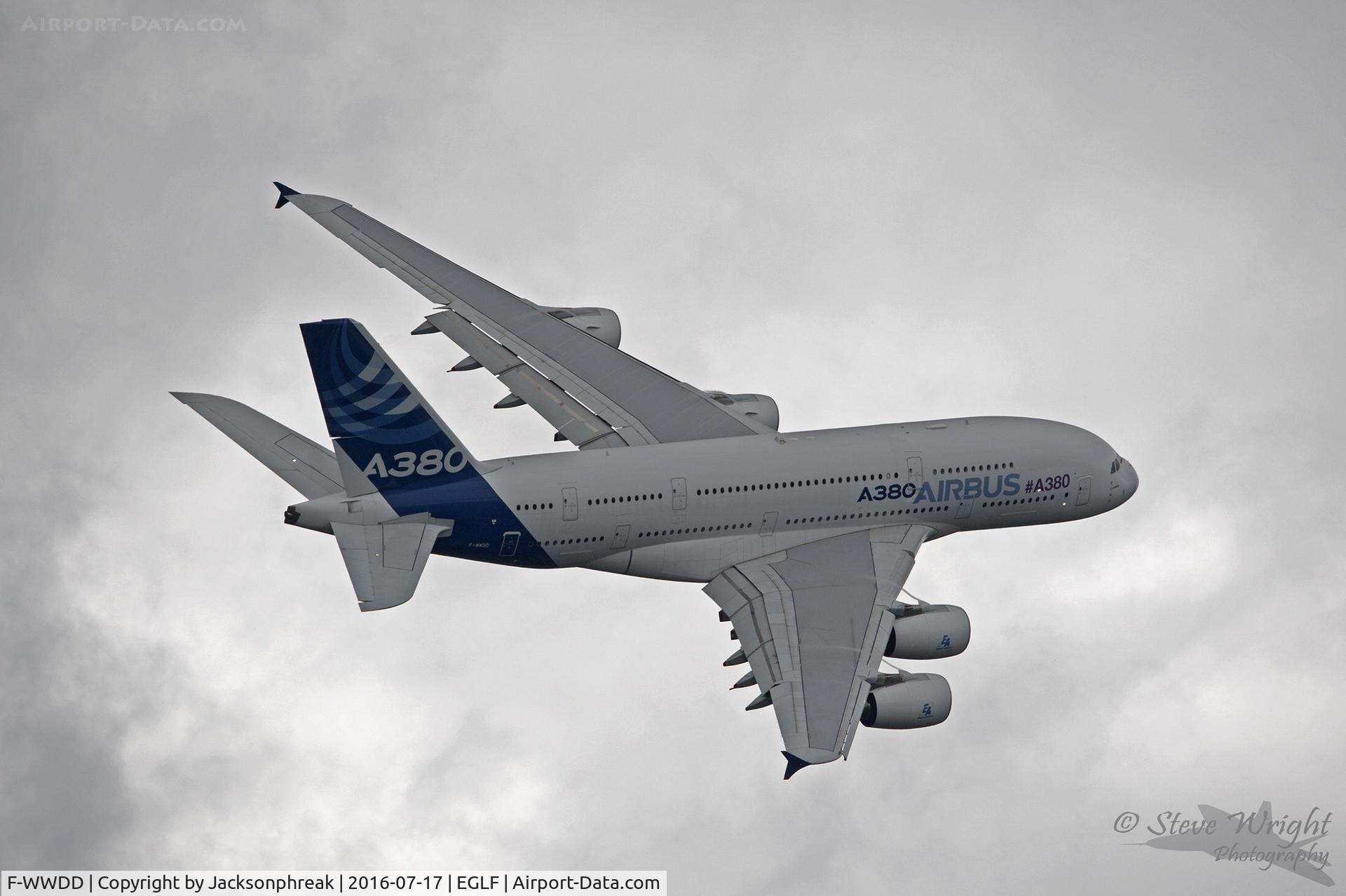 F-WWDD, 2005 Airbus A380-861 C/N 004, Farnborough Air Show 2016