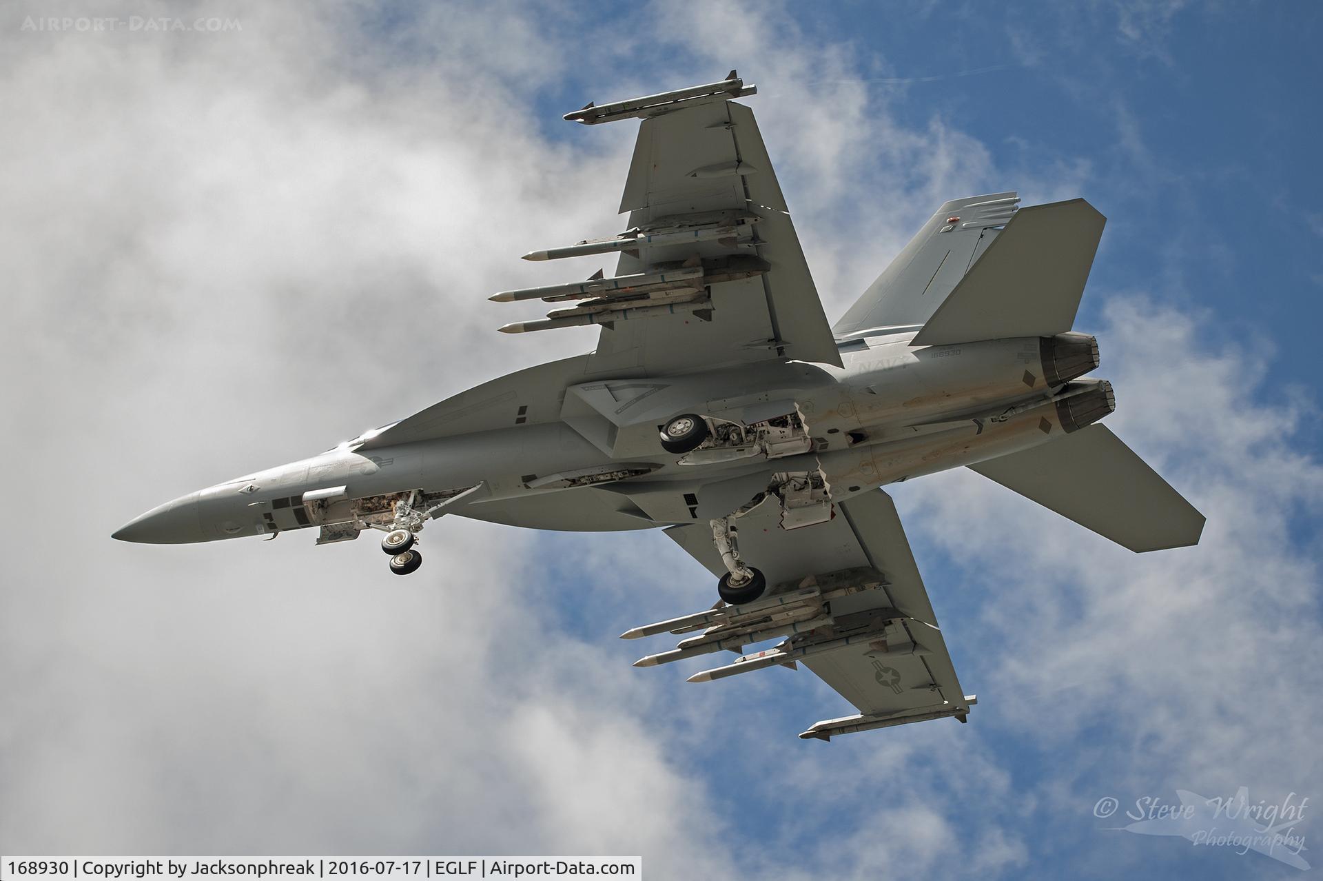 168930, Boeing F/A-18F Super Hornet C/N F276, Farnborough Air Show 2016