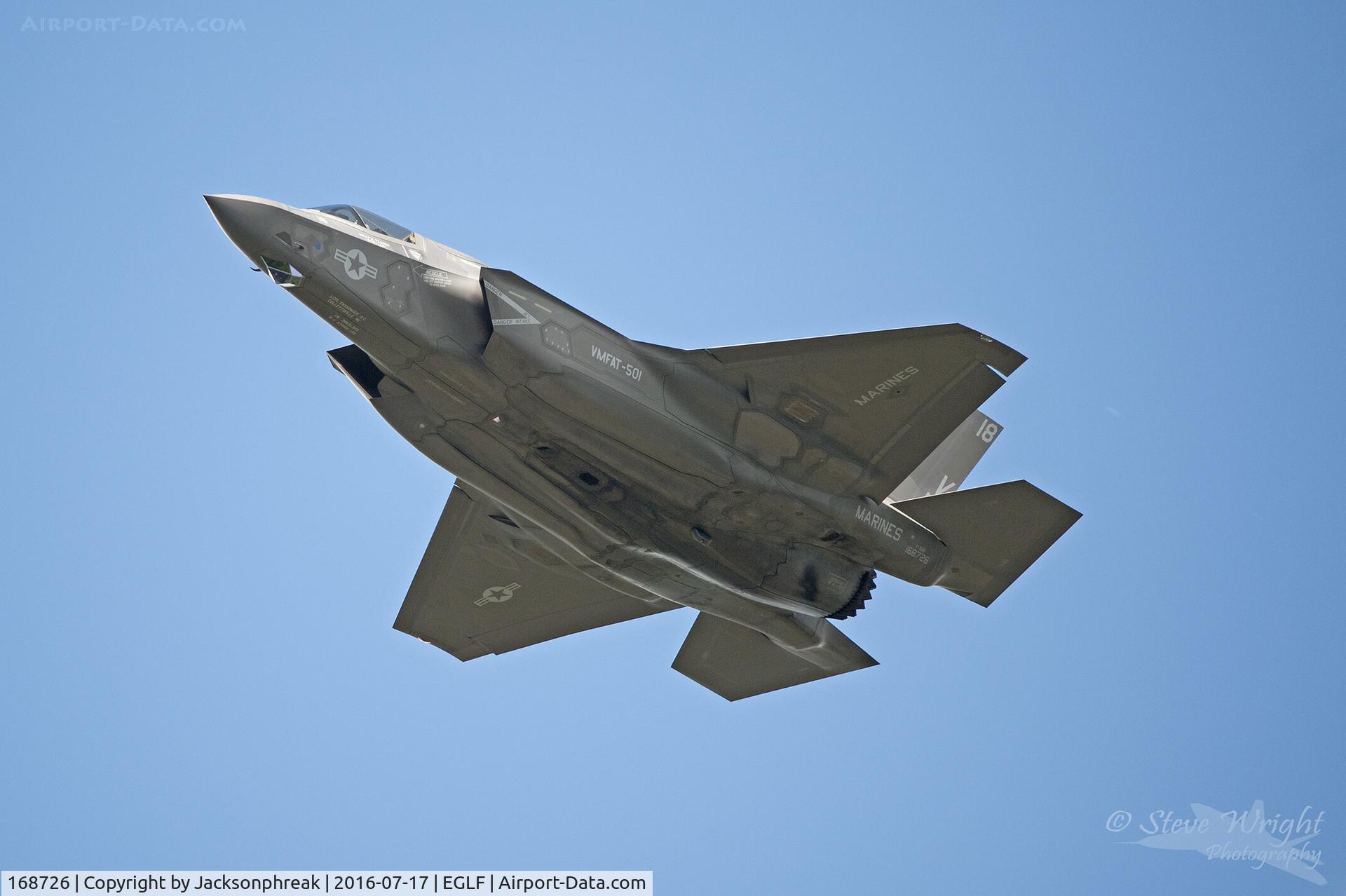 168726, 2013 Lockheed Martin F-35B Lightning II C/N BF-28, Farnborough Air Show 2016