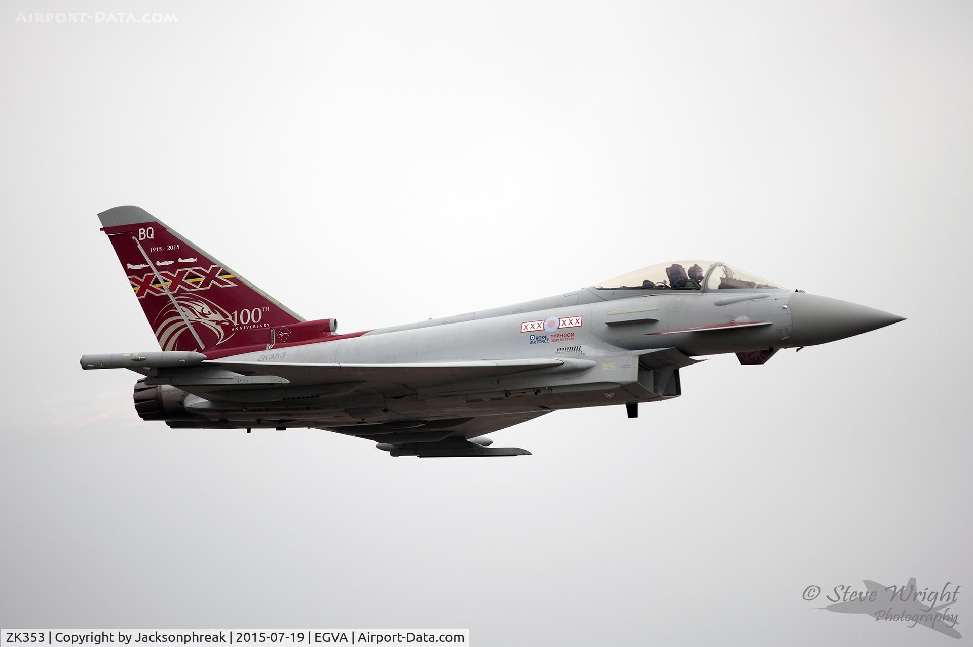 ZK353, 2013 Eurofighter EF-2000 Typhoon FGR4 C/N BS114/411, Royal International Air Tattoo 2015, RAF Fairford UK