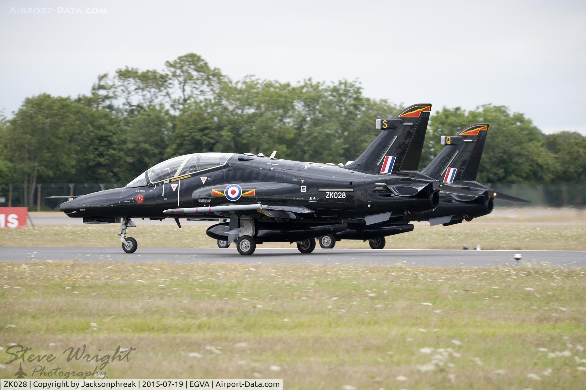 ZK028, 2009 British Aerospace Hawk T2 C/N RT019/1257, Royal International Air Tattoo 2015, RAF Fairford UK