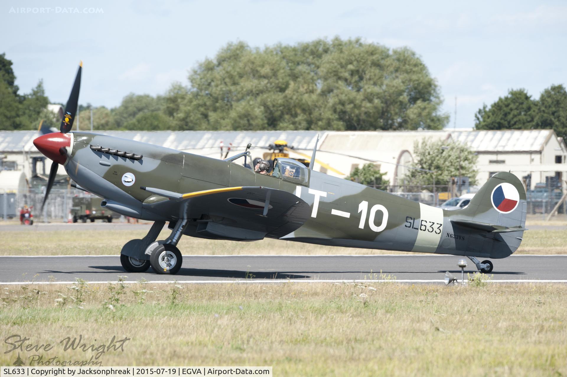 SL633, 1945 Supermarine 361 Spitfire LF.IXe C/N CBAF.IX.571, Royal International Air Tattoo 2015, RAF Fairford UK