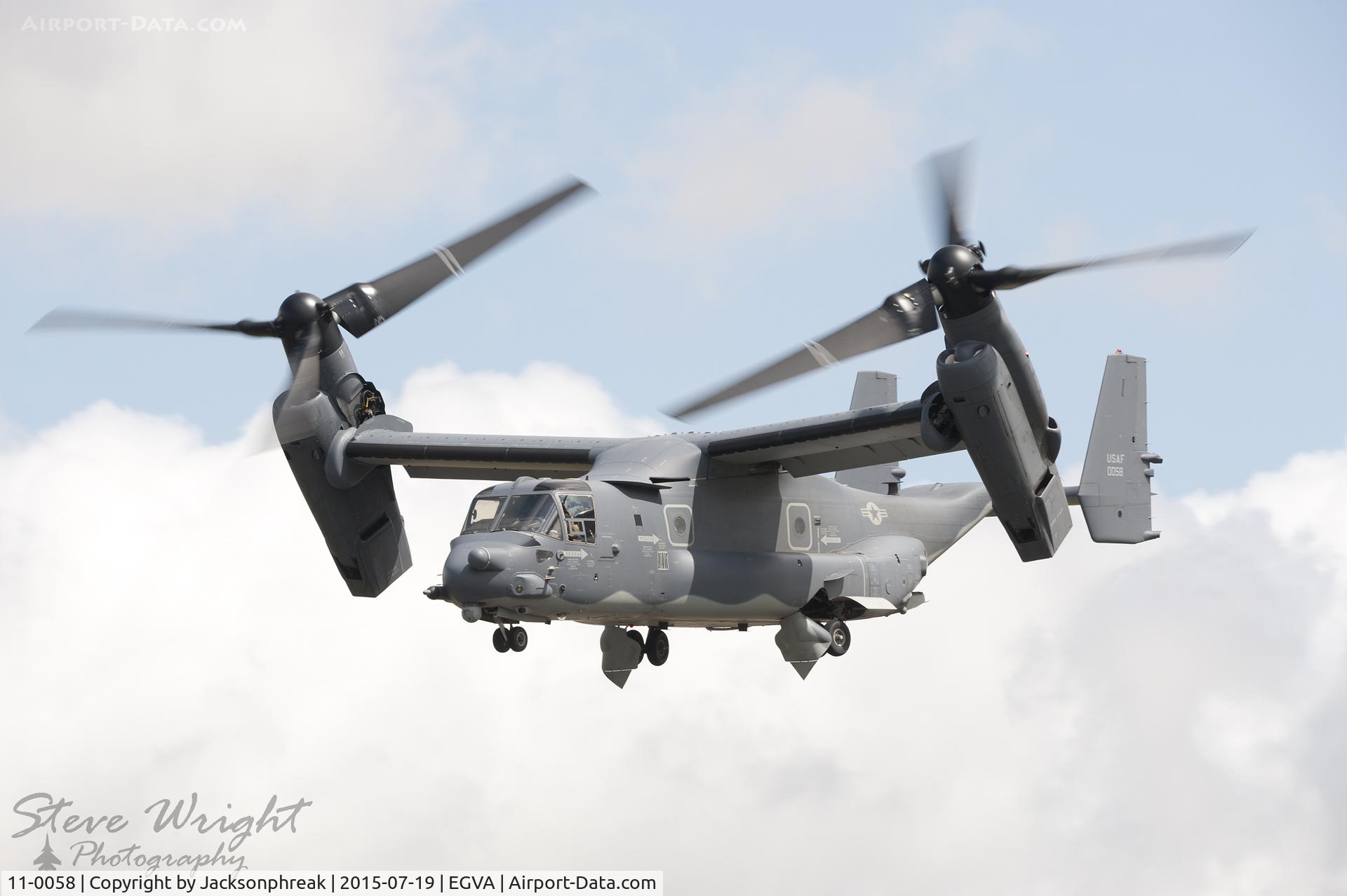 11-0058, 2011 Bell-Boeing CV-22B Osprey C/N D1037, Royal International Air Tattoo 2015, RAF Fairford UK