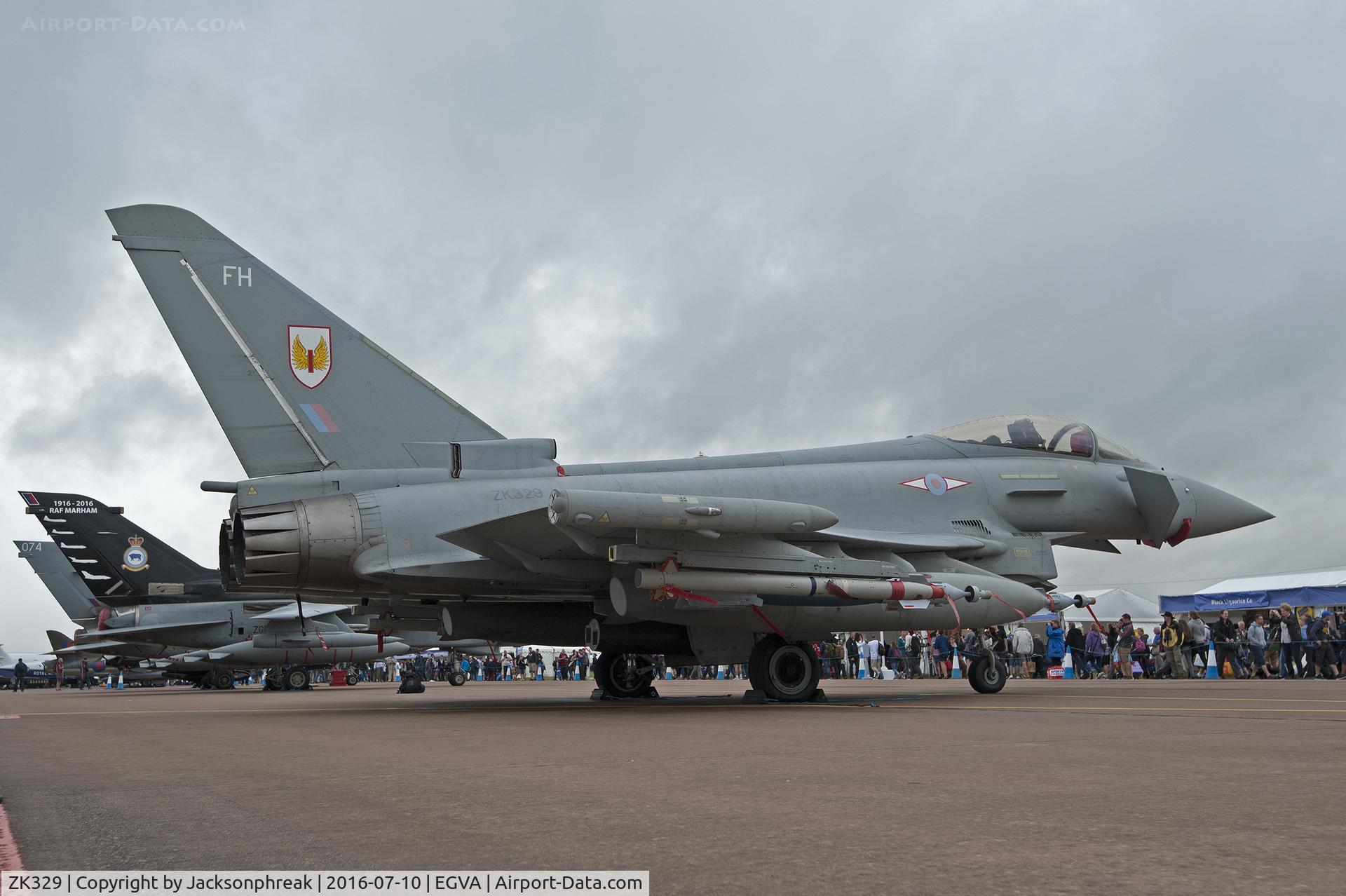 ZK329, 2012 Eurofighter EF-2000 Typhoon FGR4 C/N BS090/342, Royal International Air Tattoo 2016, RAF Fairford UK