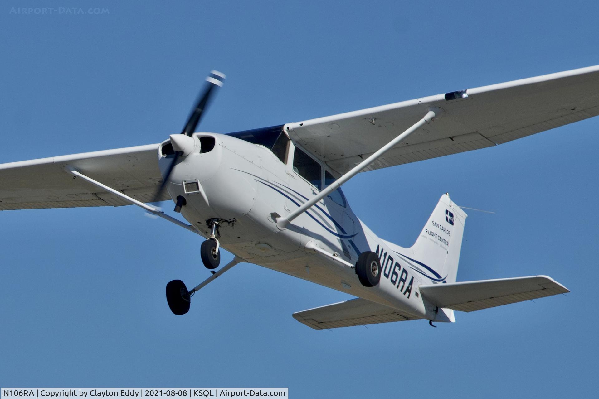 N106RA, 1999 Cessna 172S C/N 172S8241, San Carlos Airport California 2021.