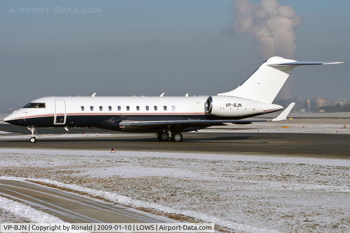VP-BJN, 2007 Bombardier BD-700-1A11 Global 5000 C/N 9273, at lows