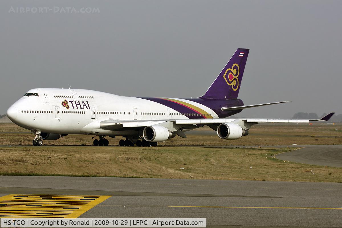 HS-TGO, 1993 Boeing 747-4D7 C/N 26609, at cdg