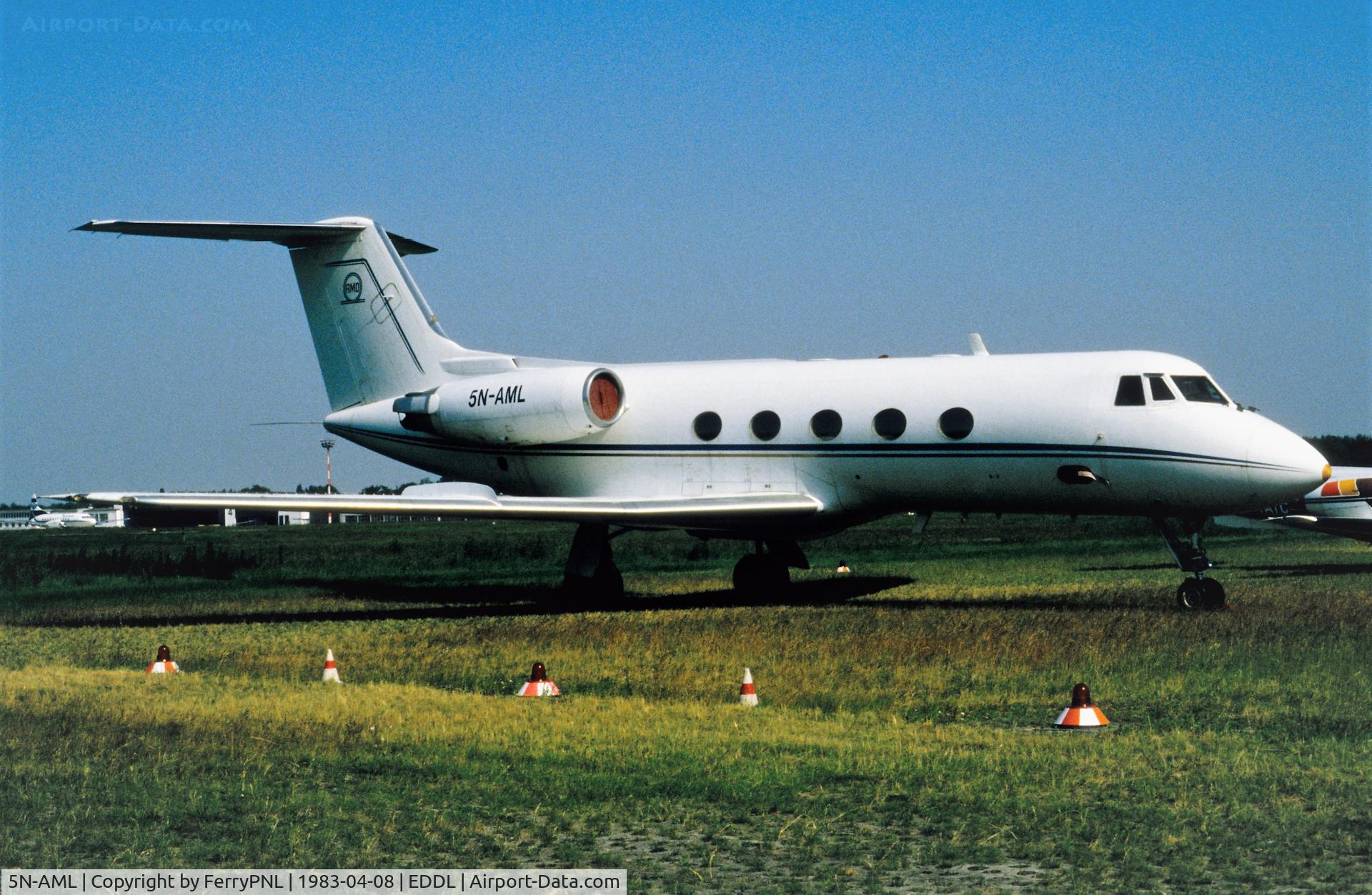 5N-AML, 1976 Grumman G-1159 Gulfstream II C/N 186, Al Hadji Deribe GII, former D-AFKG