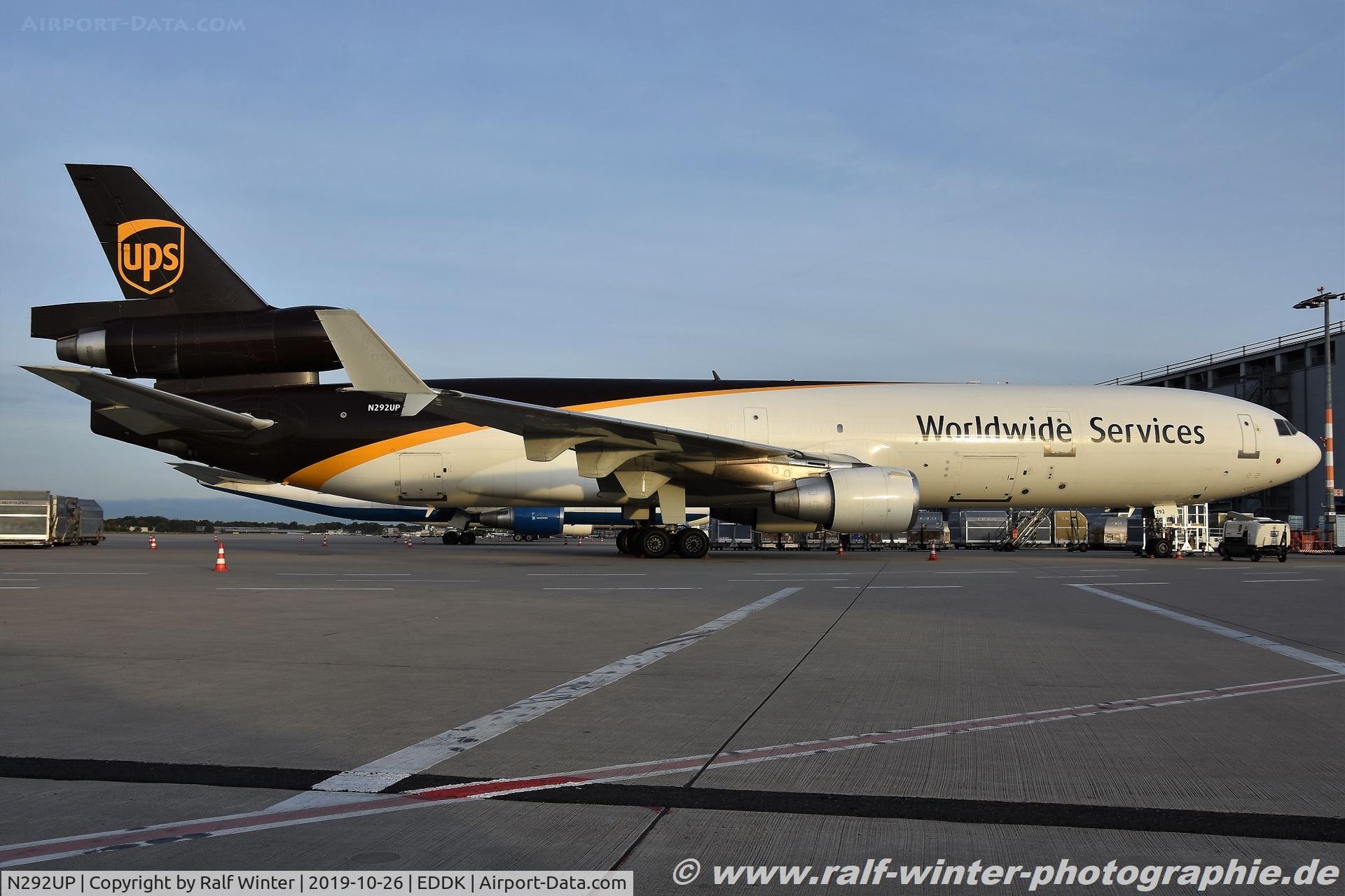 N292UP, 1993 McDonnell Douglas MD-11 C/N 48566, McDonnell Douglas MD-11F - 5X UPS United Parcel Service - 48566 - N292UP - 26.10.2019 - CGN