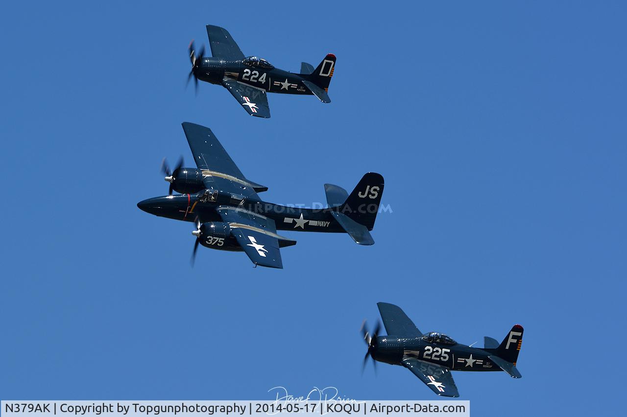 N379AK, Grumman F7F-3N Tigercat C/N 80375, Rhode Island Air Show 2014
The Four Horsemen
F8F Bearcat and the F7F Tigercat