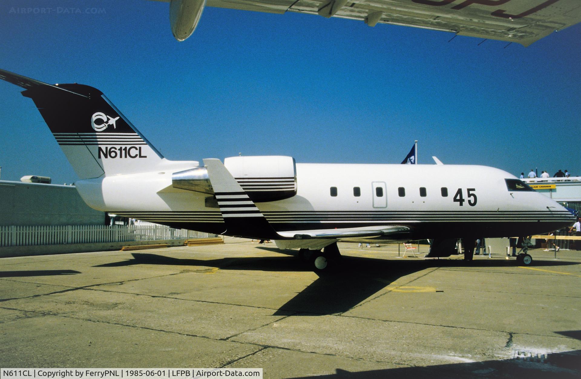 N611CL, 1985 Canadair Challenger 601 C/N 3030, Bombardier Aerospace demonstrating its Challenger 601