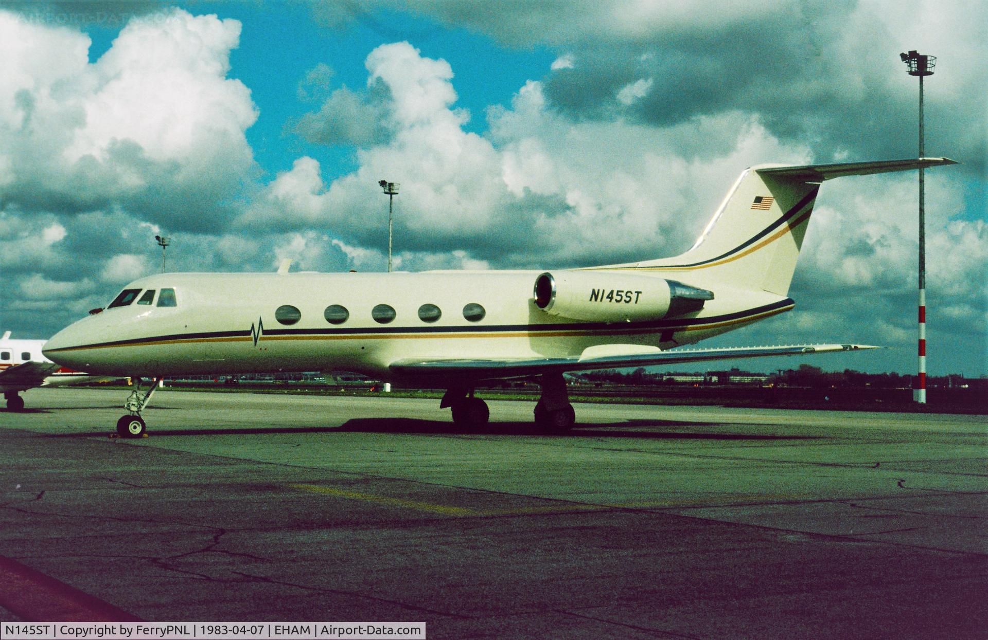 N145ST, 1968 Gulfstream Aerospce Gulfstream II C/N 22, SE Toyota GII on the East ramp AMS