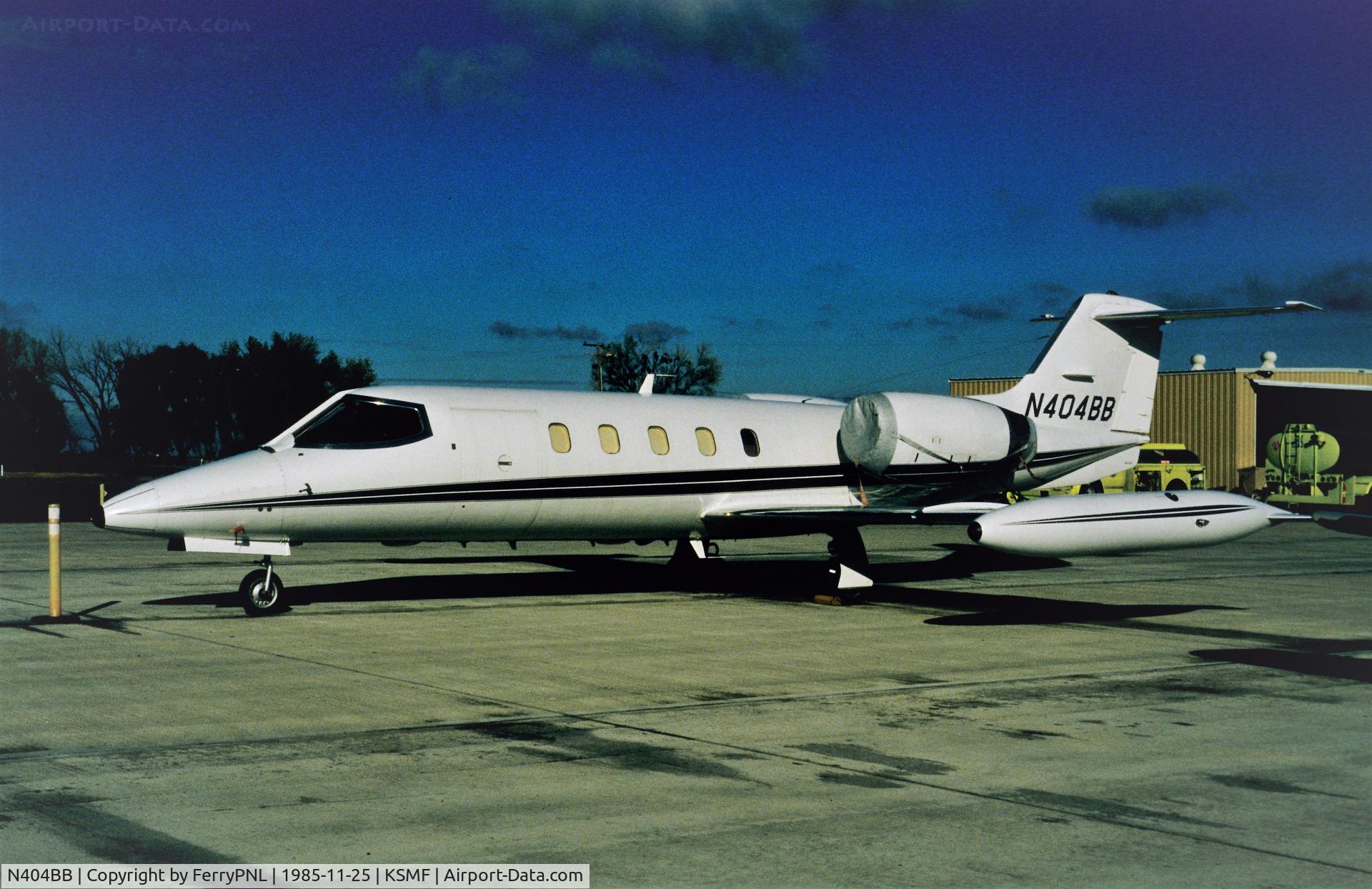 N404BB, 1981 Learjet 35A C/N 35A-404, Bruce D. Brooks Lj35A