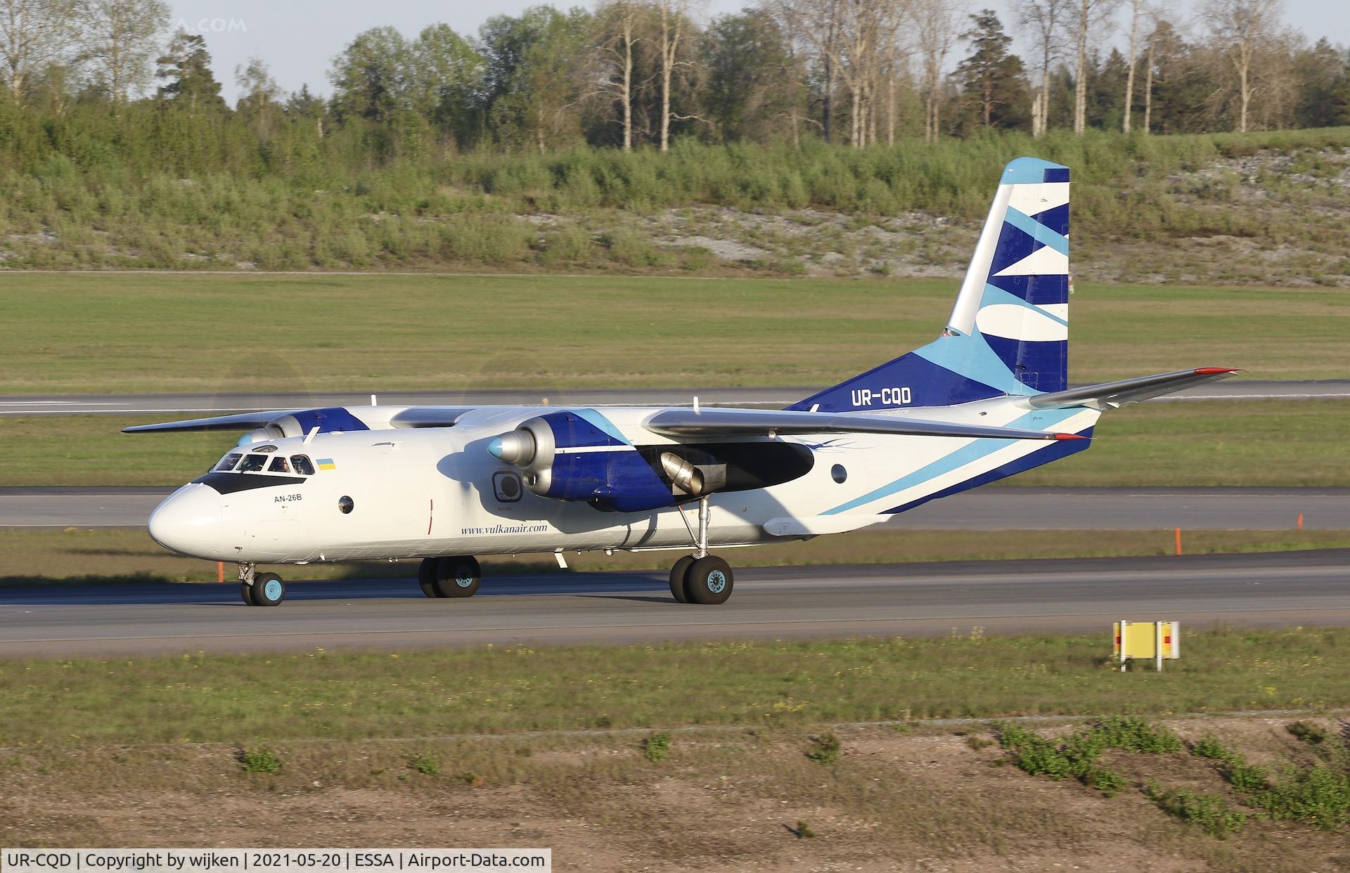 UR-CQD, 1980 Antonov An-26B C/N 10101, Taxiway W