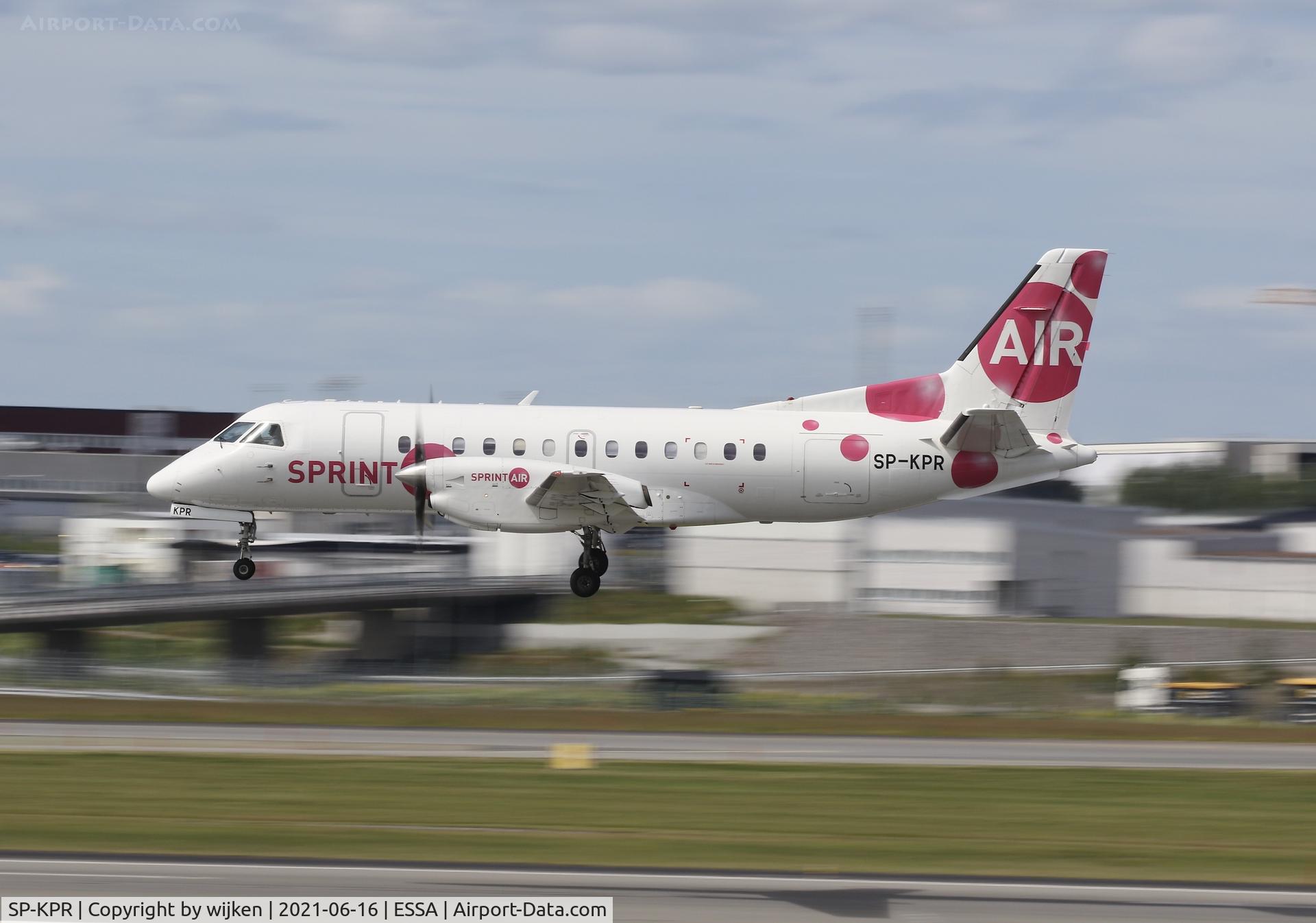 SP-KPR, 1988 Saab 340A(QC) C/N 340A-139, RWY 19L