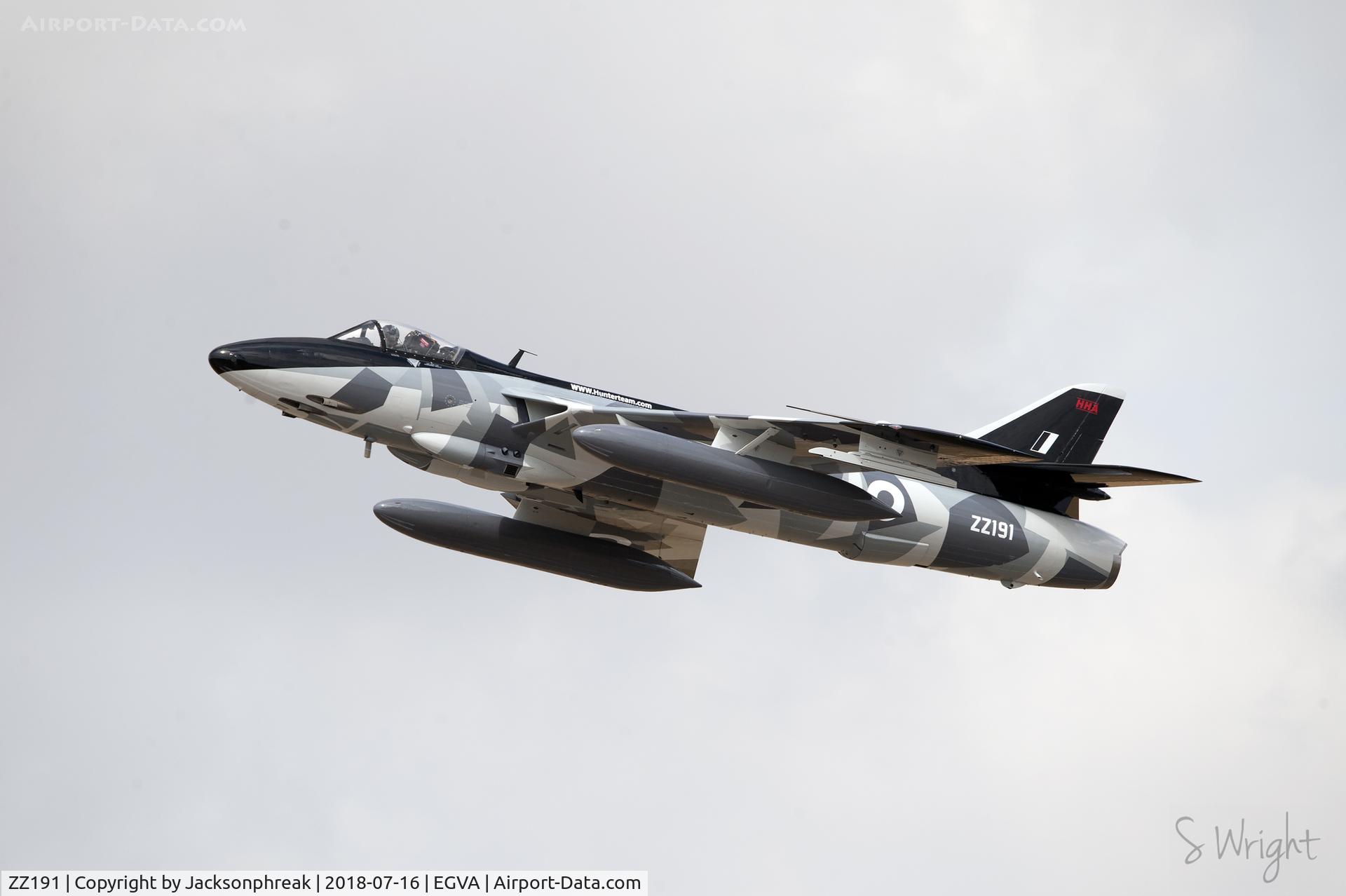 ZZ191, 1959 Hawker Hunter F.58 C/N 41H-697425, Royal International Air Tattoo 2018