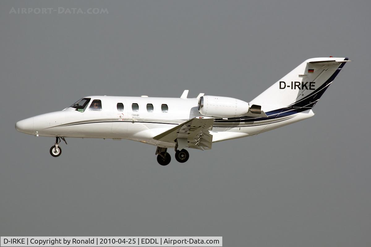 D-IRKE, 1995 Cessna 525 CitationJet C/N 525-0123, at dus