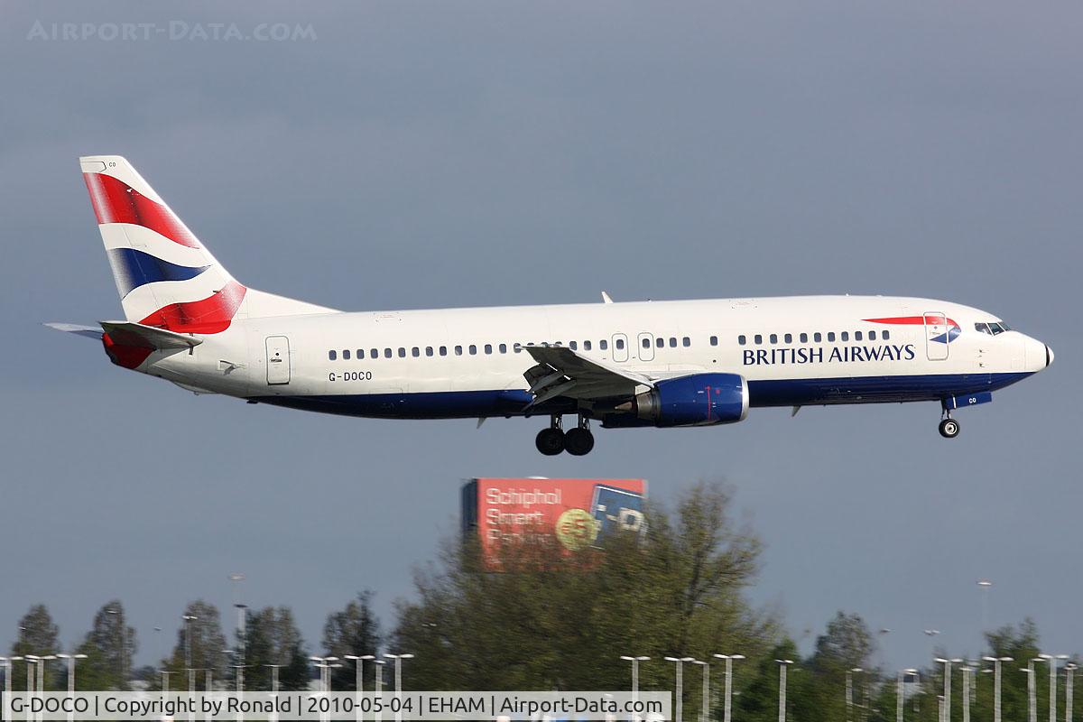 G-DOCO, 1992 Boeing 737-436 C/N 25849, at spl