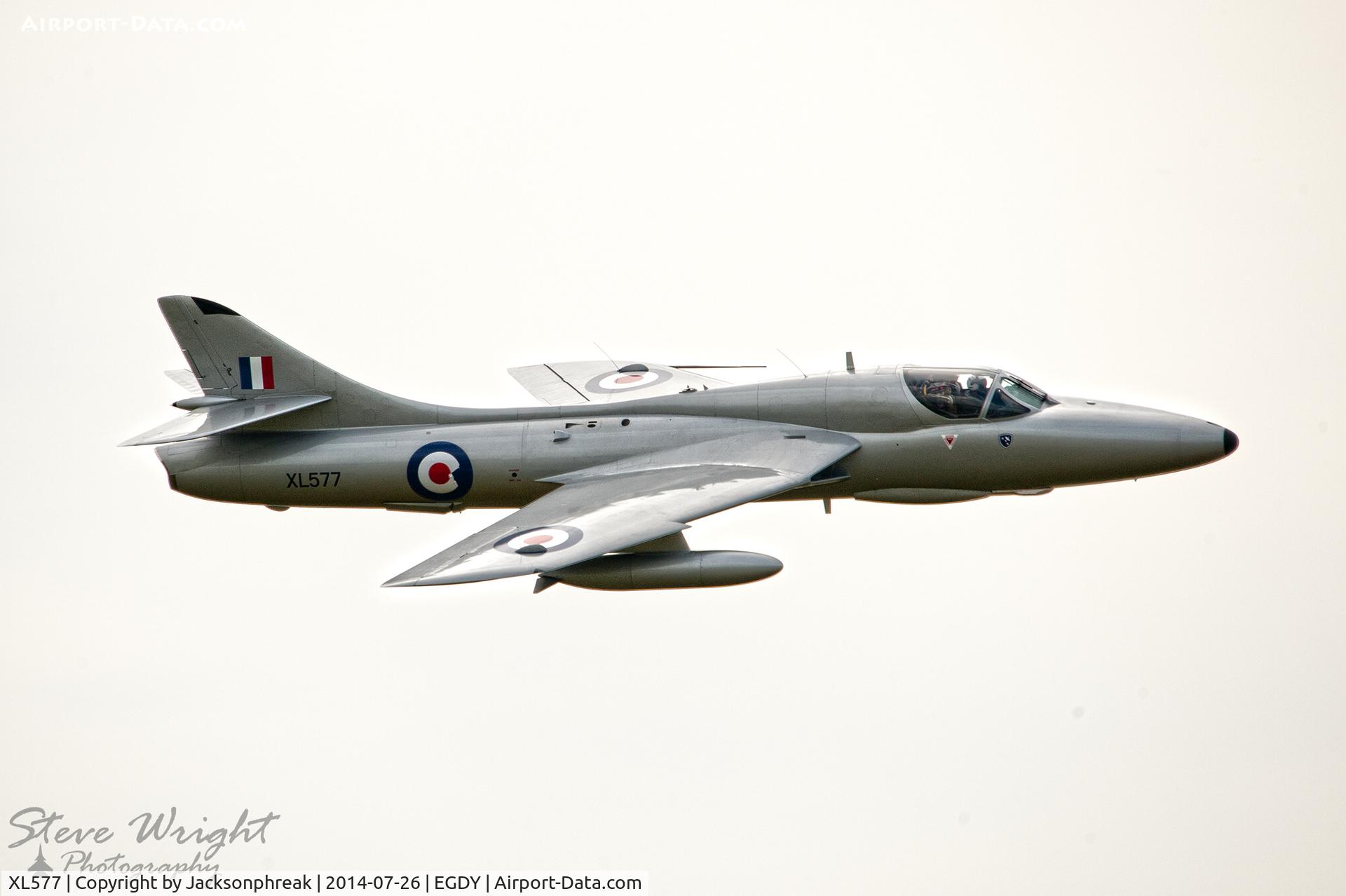 XL577, 1958 Hawker Hunter T.7 C/N 41H/003315, Yeovilton Air Day 2014