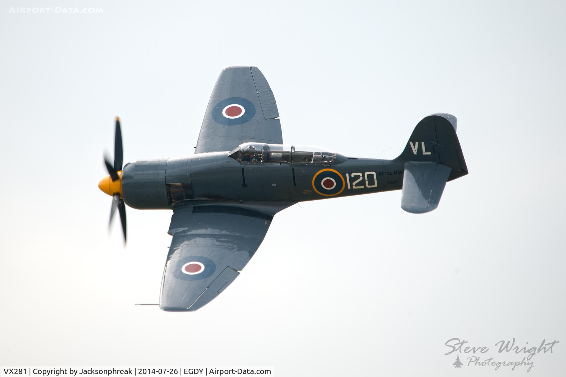 VX281, 1949 Hawker Sea Fury T.20 C/N ES.3615, Yeovilton Air Day 2014