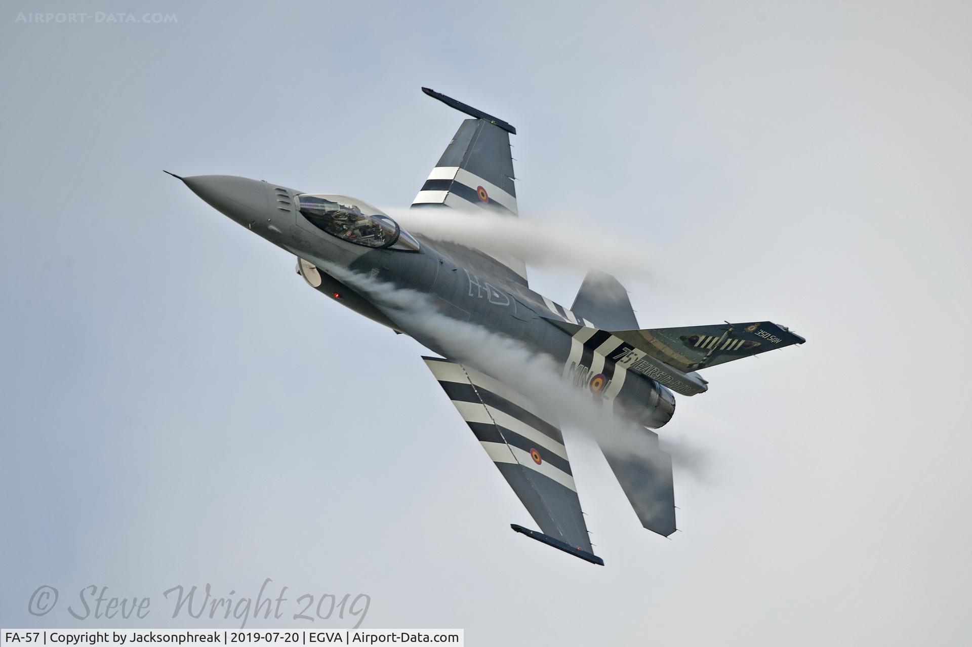 FA-57, 1980 SABCA F-16AM Fighting Falcon C/N 6H-57, Royal International Air Tattoo 2019