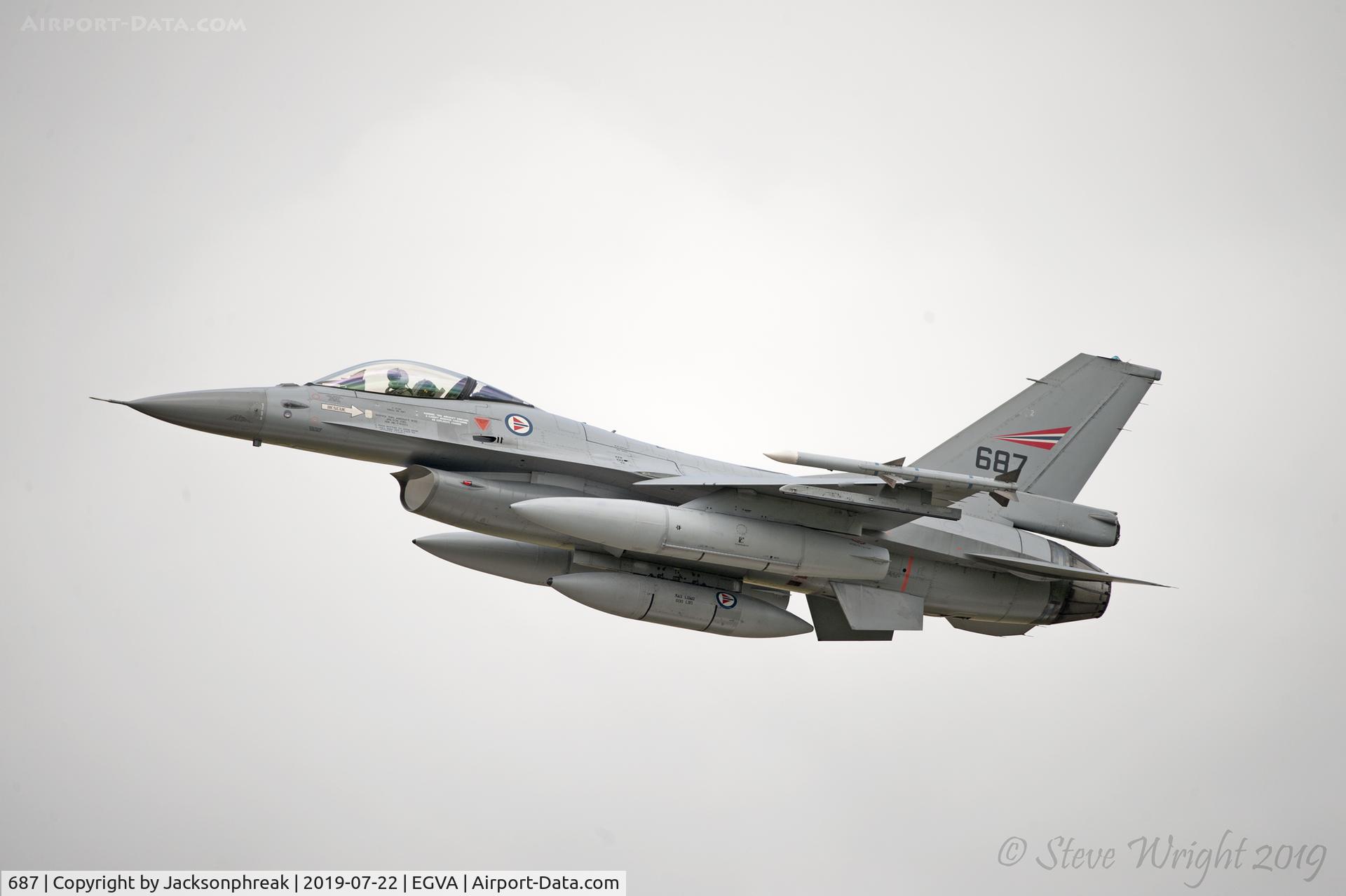 687, 1980 General Dynamics F-16AM Fighting Falcon C/N 6K-59, Royal International Air Tattoo 2019
