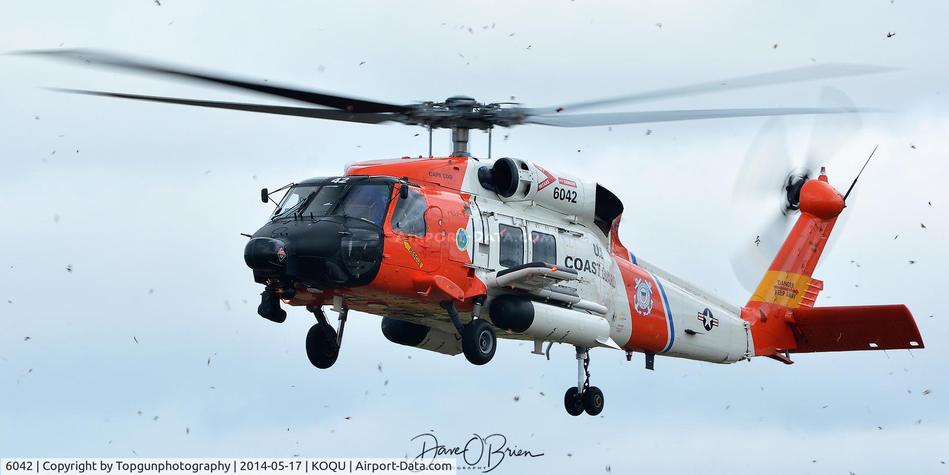 6042, Sikorsky HH-60J Jayhawk C/N 70.2283, USCG Jayhawk airtaxing in for rescue helo for RI Air show