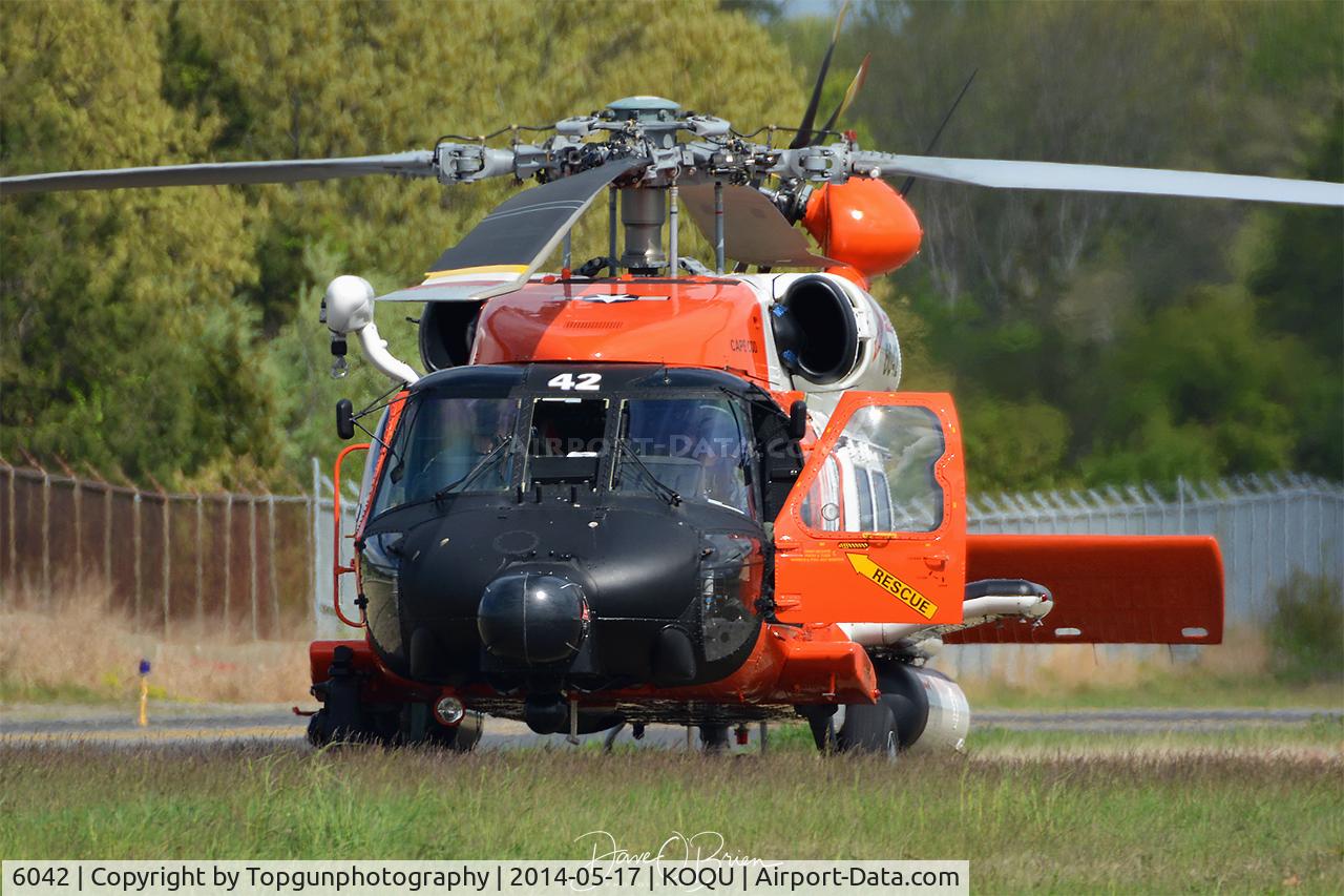 6042, Sikorsky HH-60J Jayhawk C/N 70.2283, RESCUE11 on their hot ramp in case they get called.
