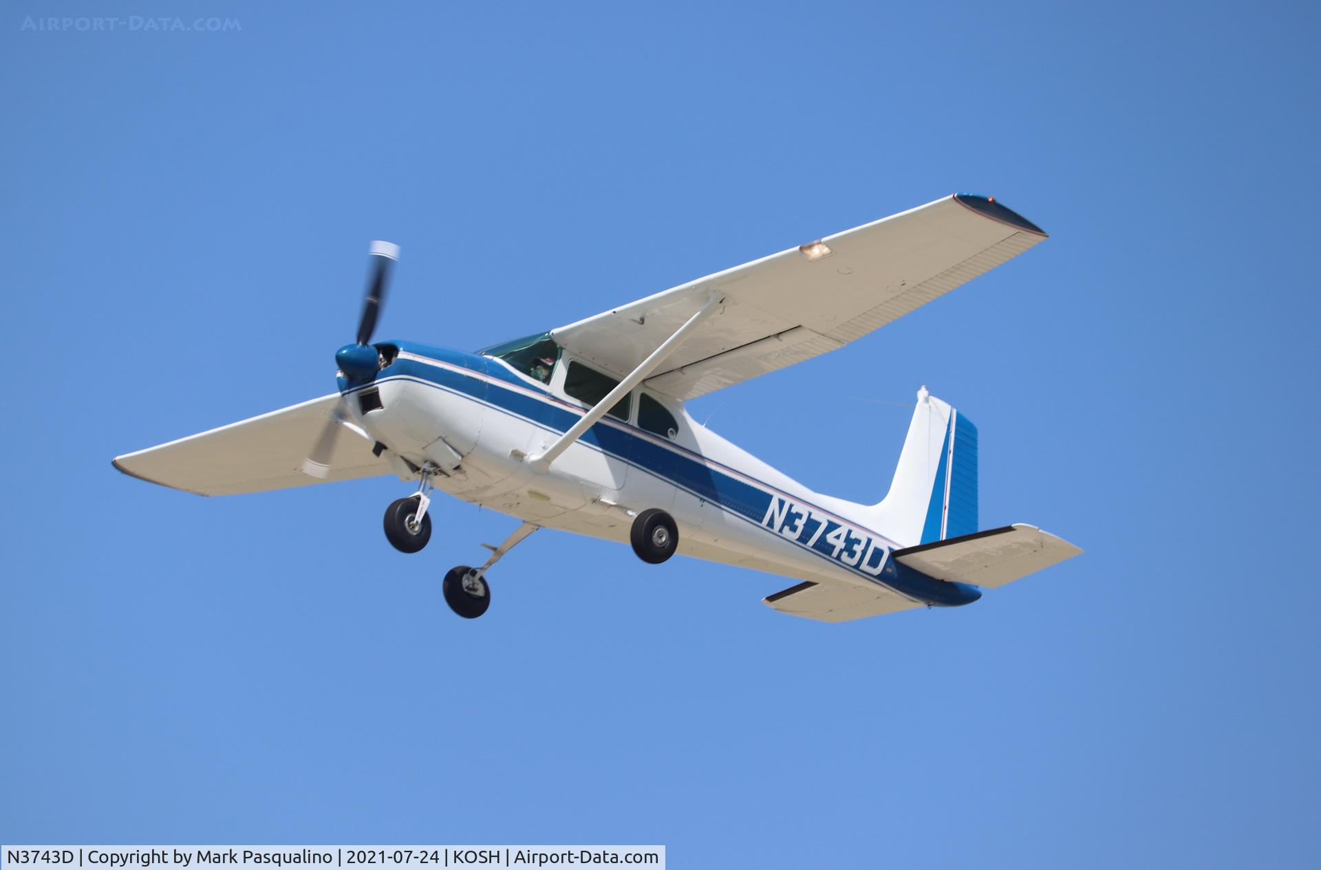 N3743D, 1957 Cessna 182A Skylane C/N 34443, Cessna 182A