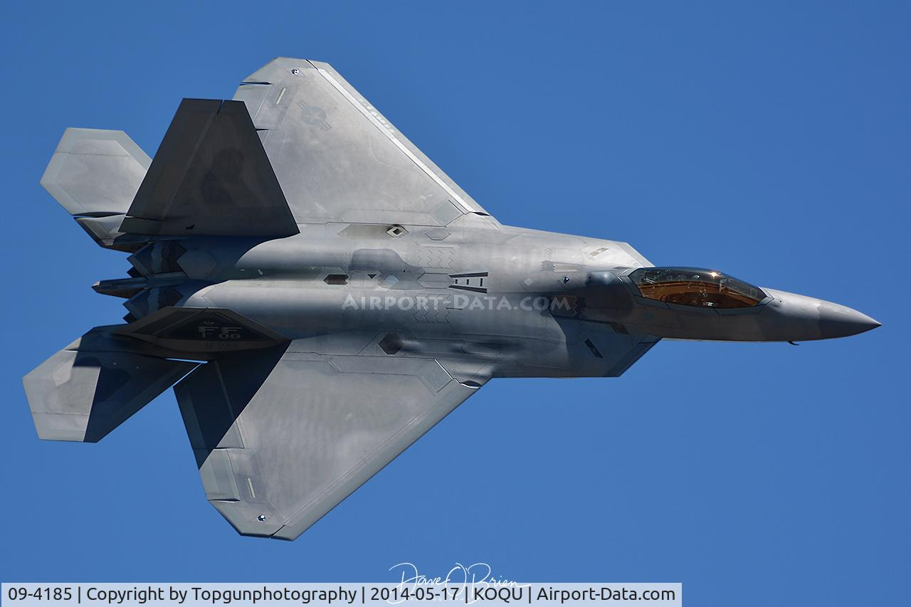 09-4185, Lockheed Martin F-22A Raptor C/N 4185, from the left