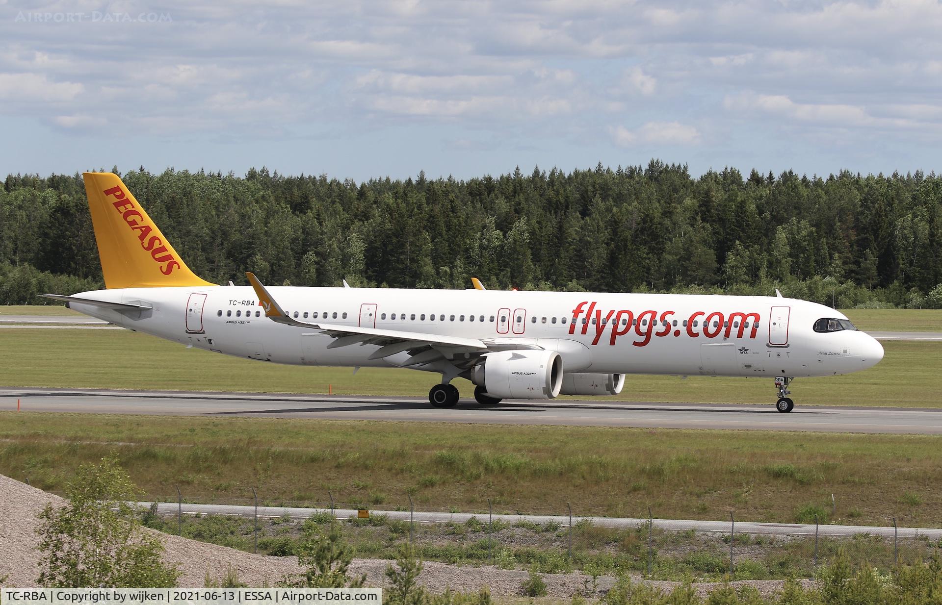TC-RBA, 2019 Airbus A321-251NX C/N 8936, Taxiway W