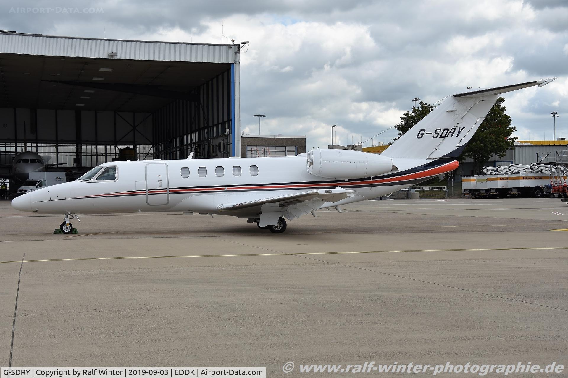 G-SDRY, 2013 Cessna 525C CitationJet CJ4 C/N 525C-0134, Cessna 525C Citation CJ4 - Dowdeswell Aviation LLP - 525C0134 - G-SDRY - 03.09.2019 - CGN